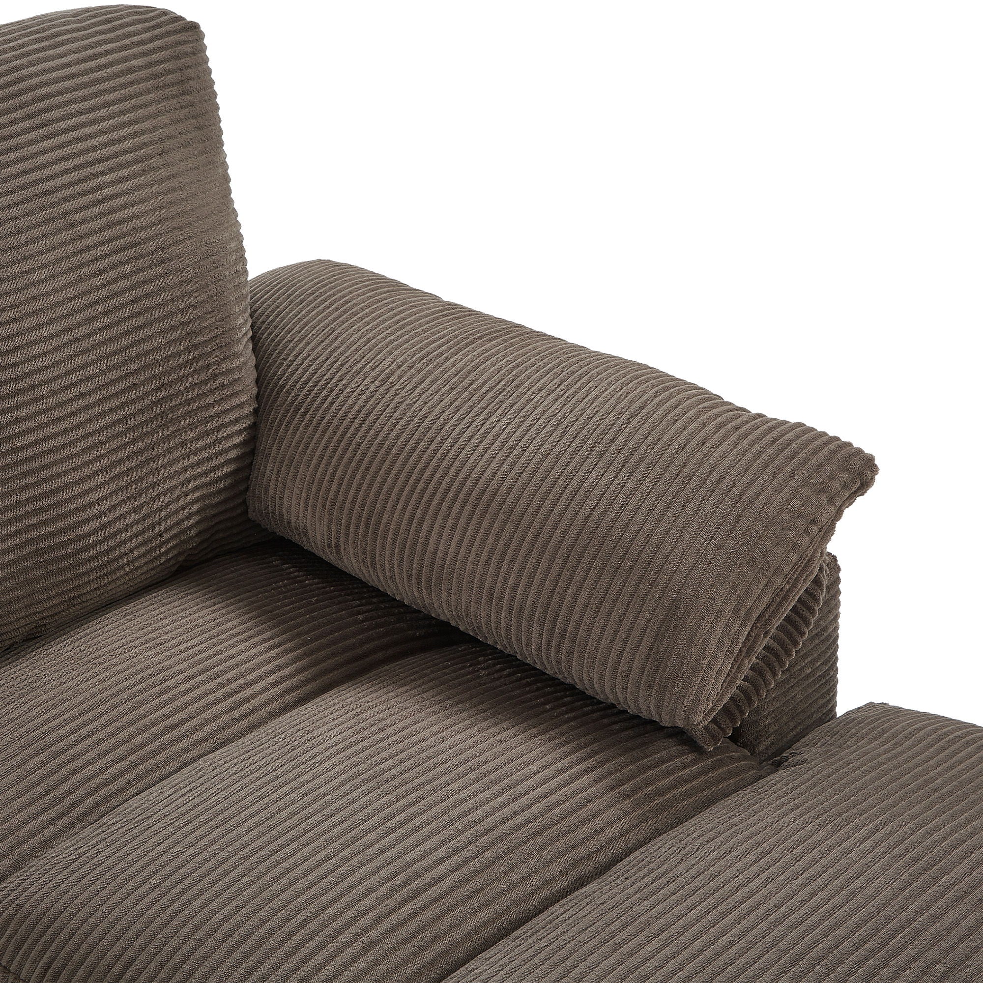 Modern U-Shaped Sectional Sofa With Storage Ottomans