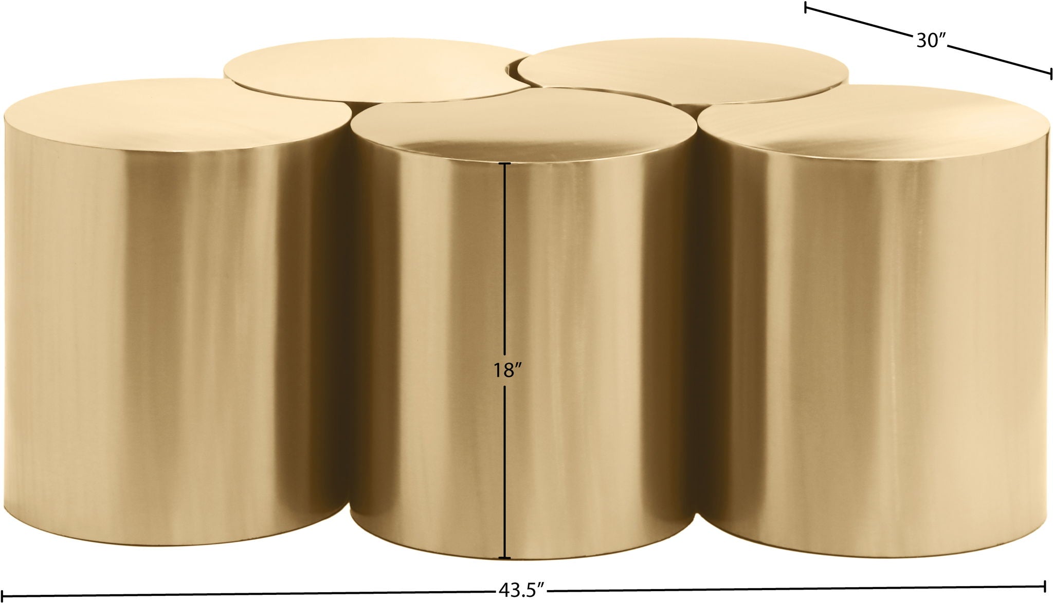 Dimple - 5 Piece Modular Coffee Table