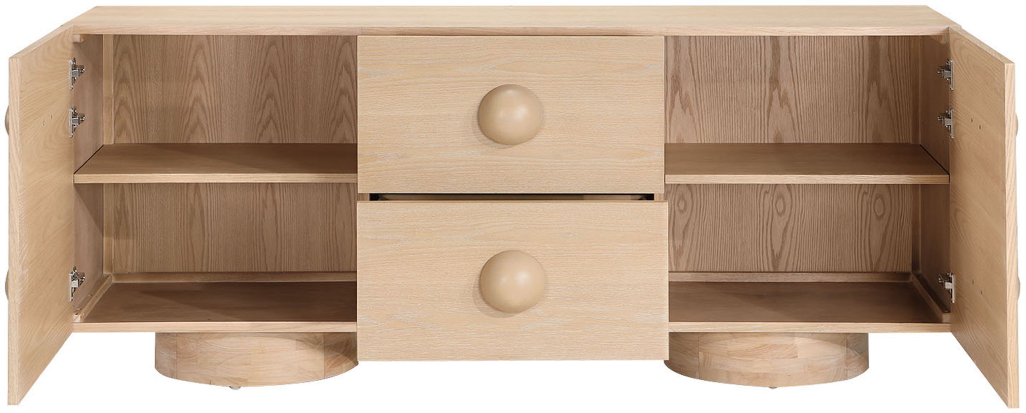 Bubble - Rubberwood with Oak Veneer Sideboard / Buffet