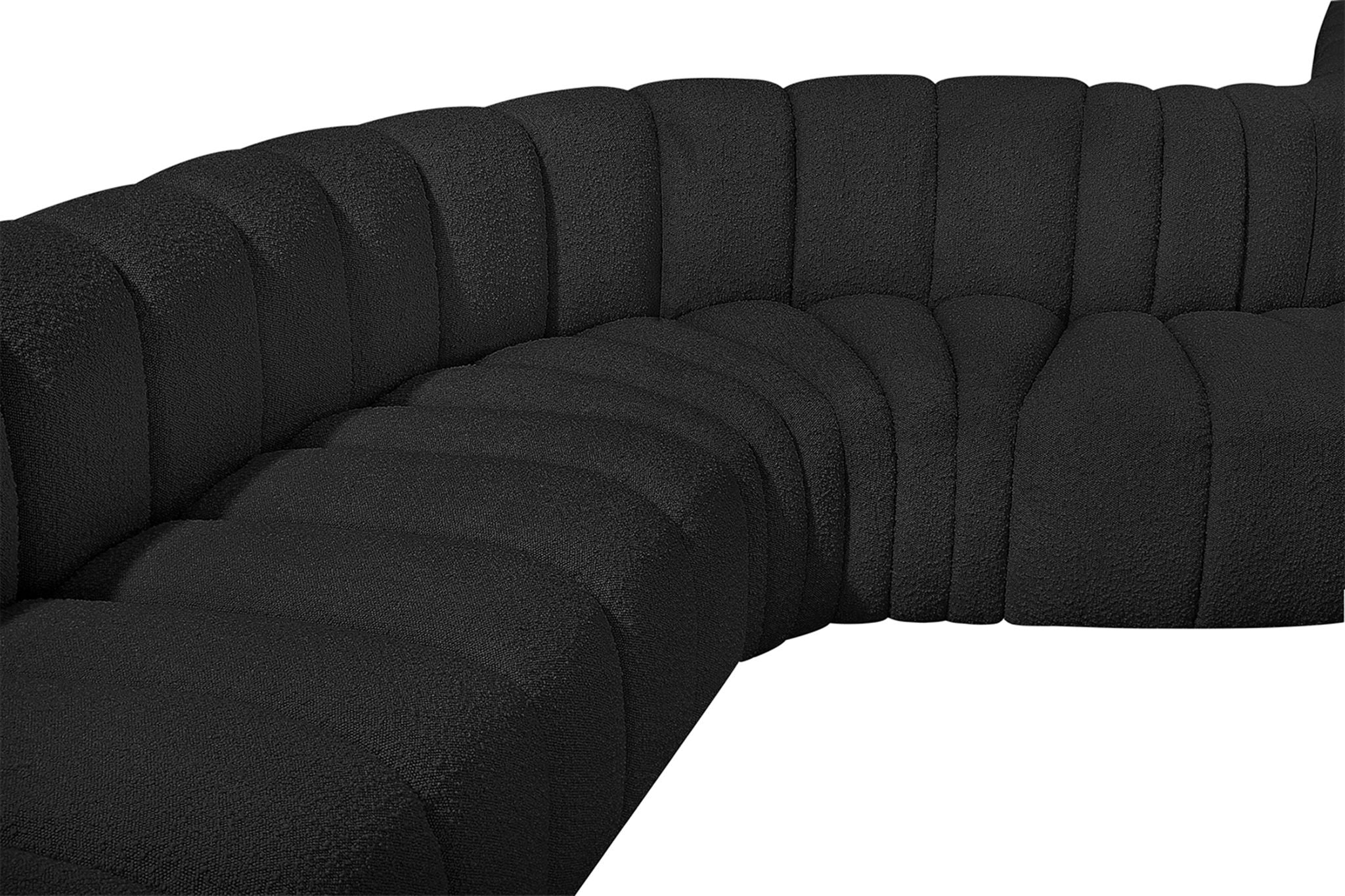 Arc - Boucle Fabric 7 Piece Modular Sofa