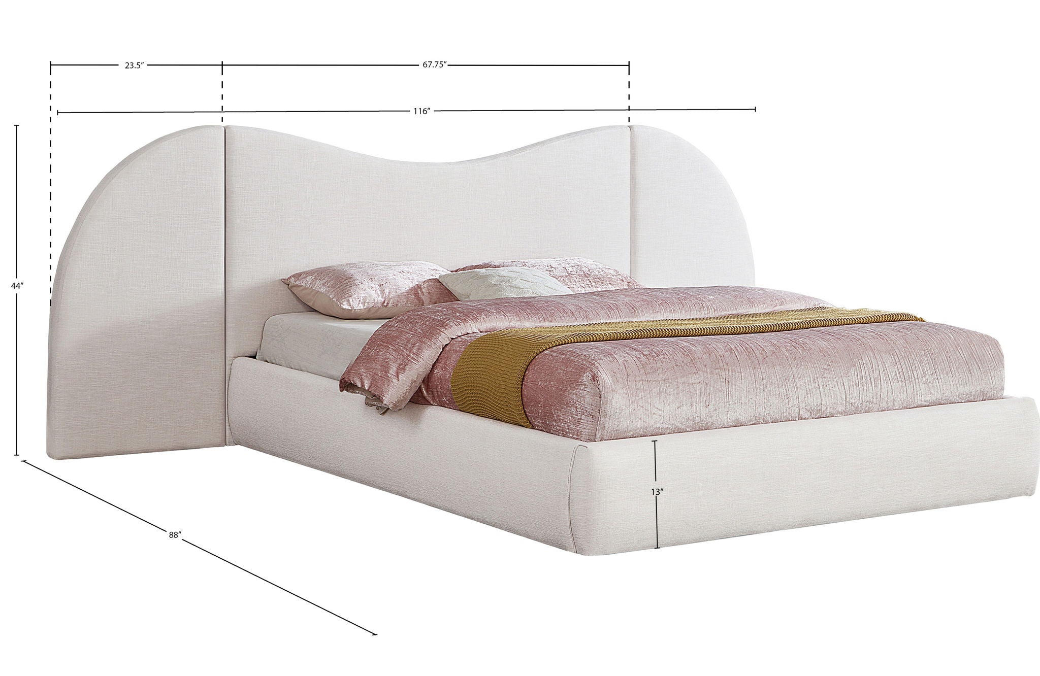 Everest - Linen Fabric Bed