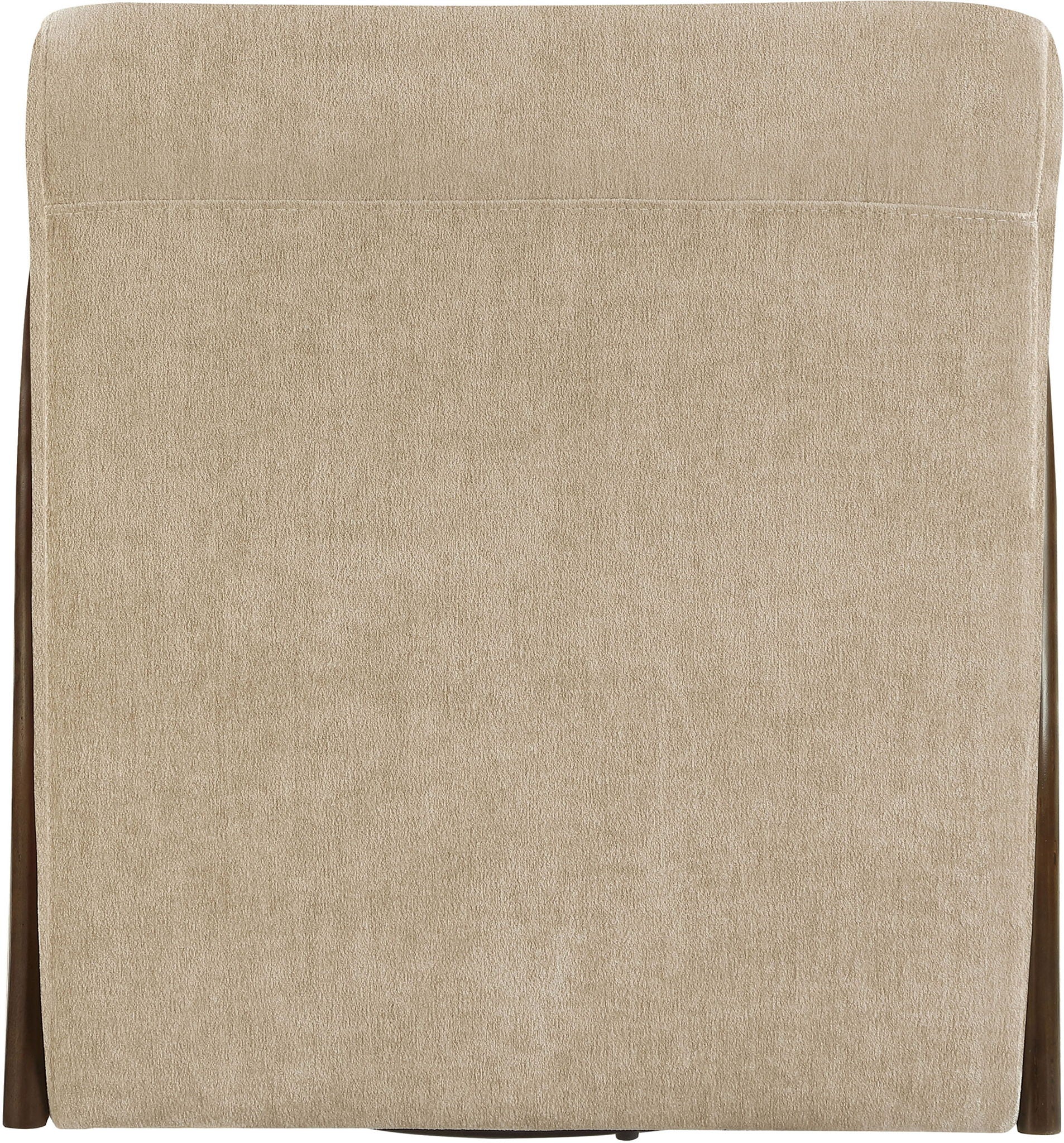 Neria - Chenille Fabric Upholstered Swivel Accent Chair - Painted Brown Base