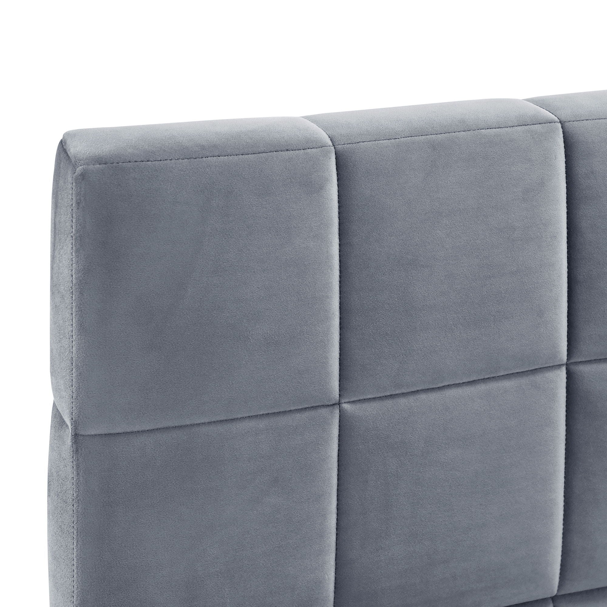 Full Size Upholstered Classic Mid Century Modern Daybed / Sofa Bed Frame, Elegant Design - Gray