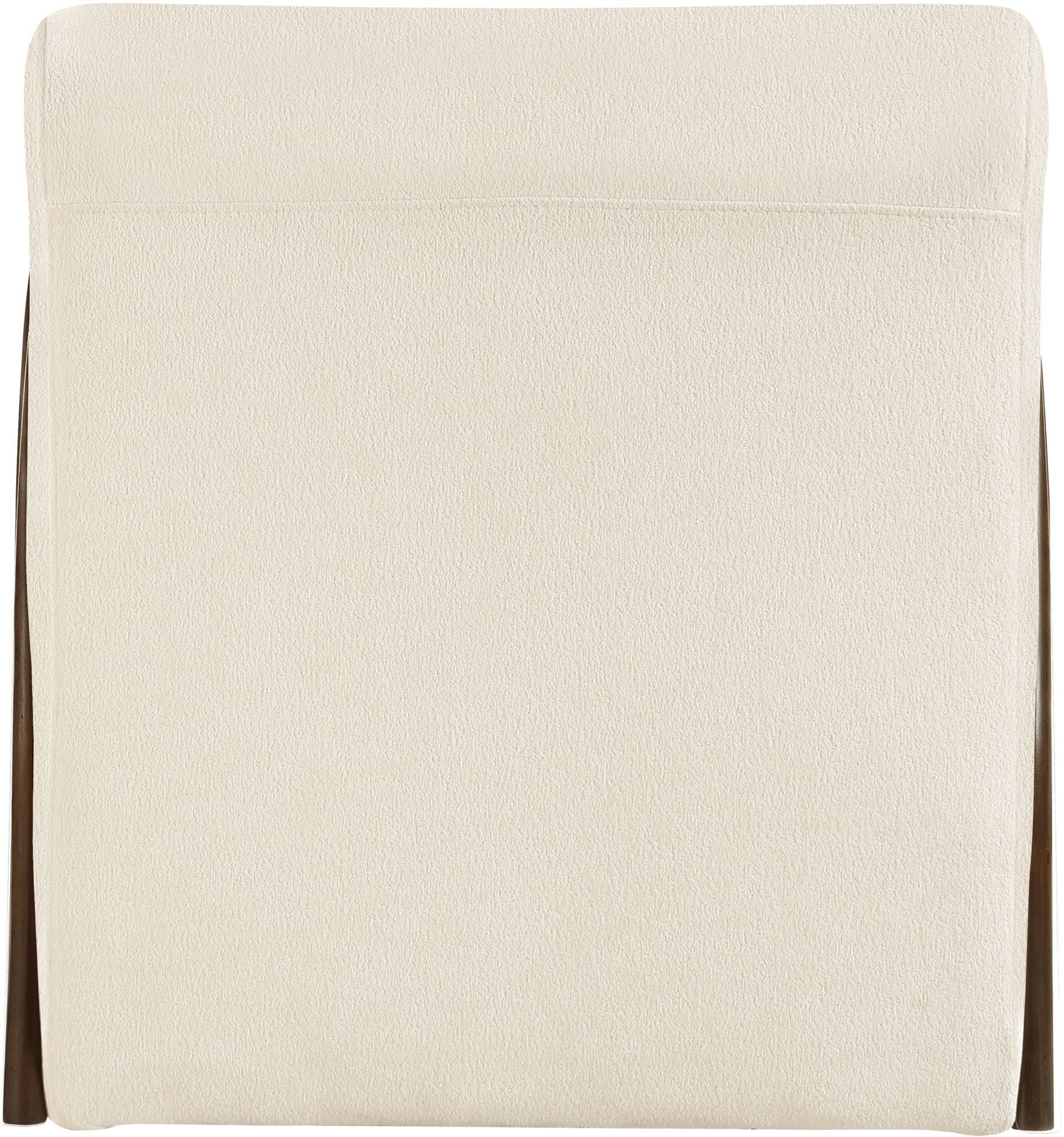 Neria - Chenille Fabric Upholstered Swivel Accent Chair - Painted Brown Base