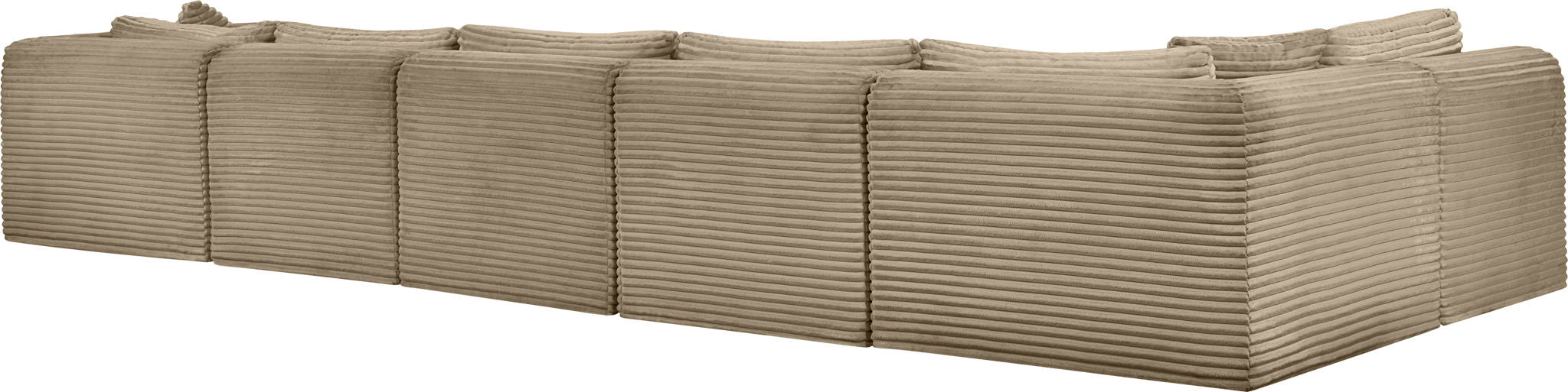 Shaggy - Fabric 6 Piece Modular Sectional