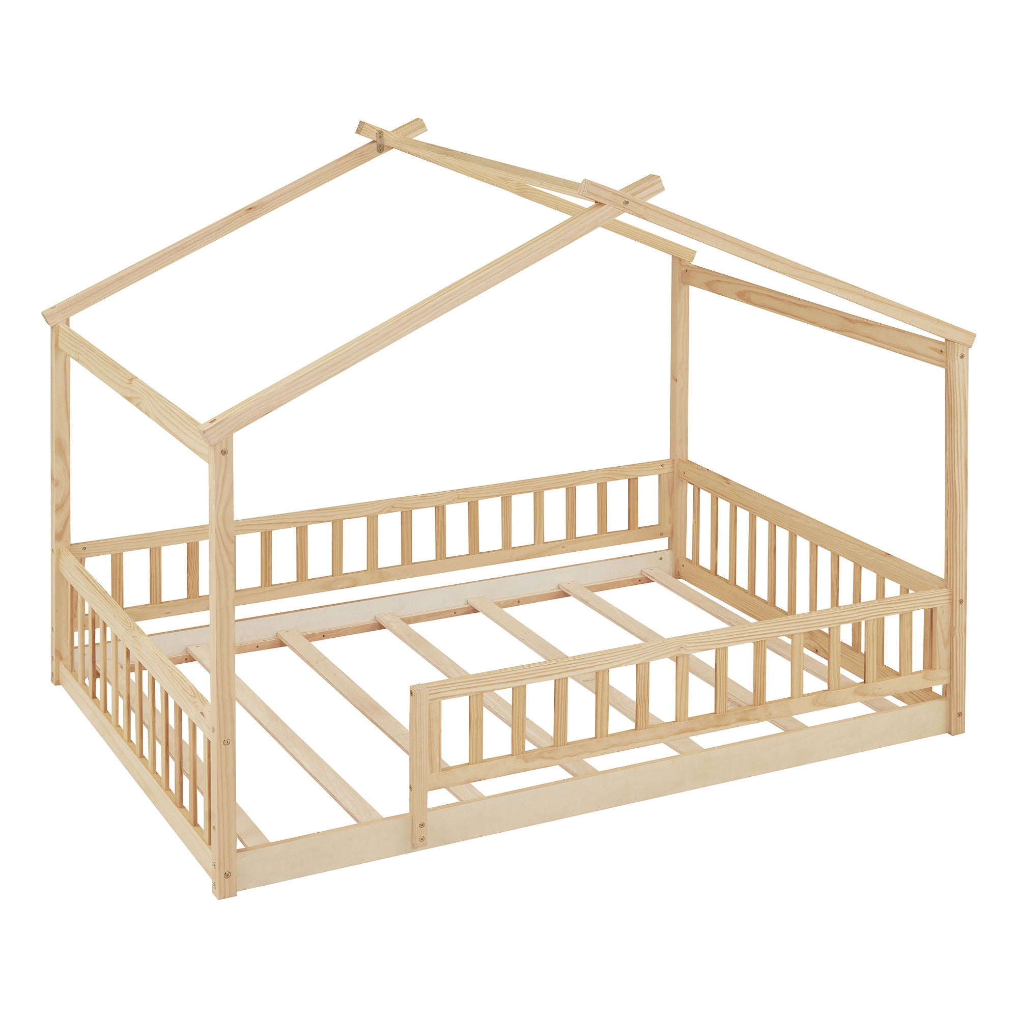 Bed House Bed Frame With Fence