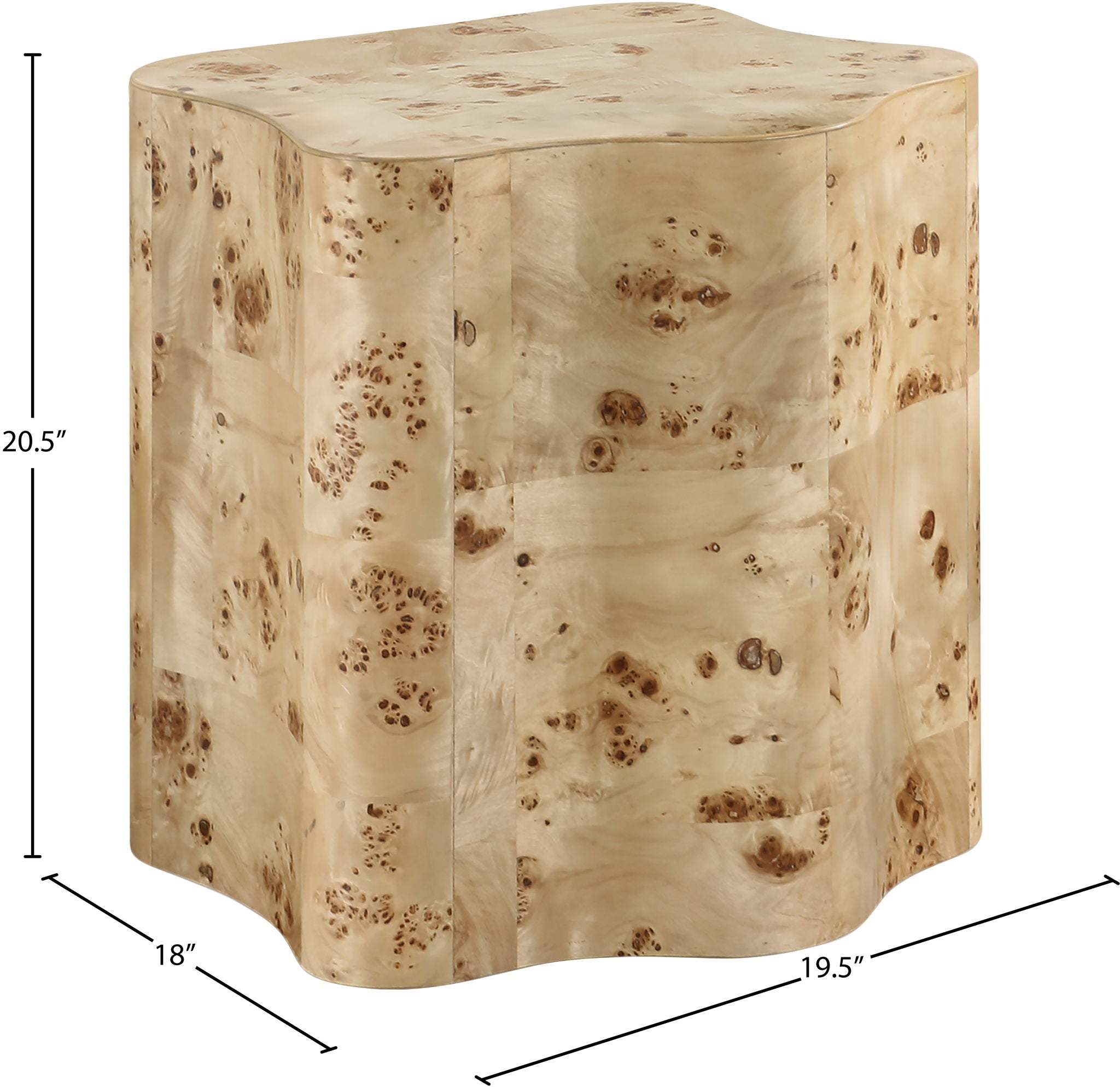 Zaire - Burl Wood Coffee Table