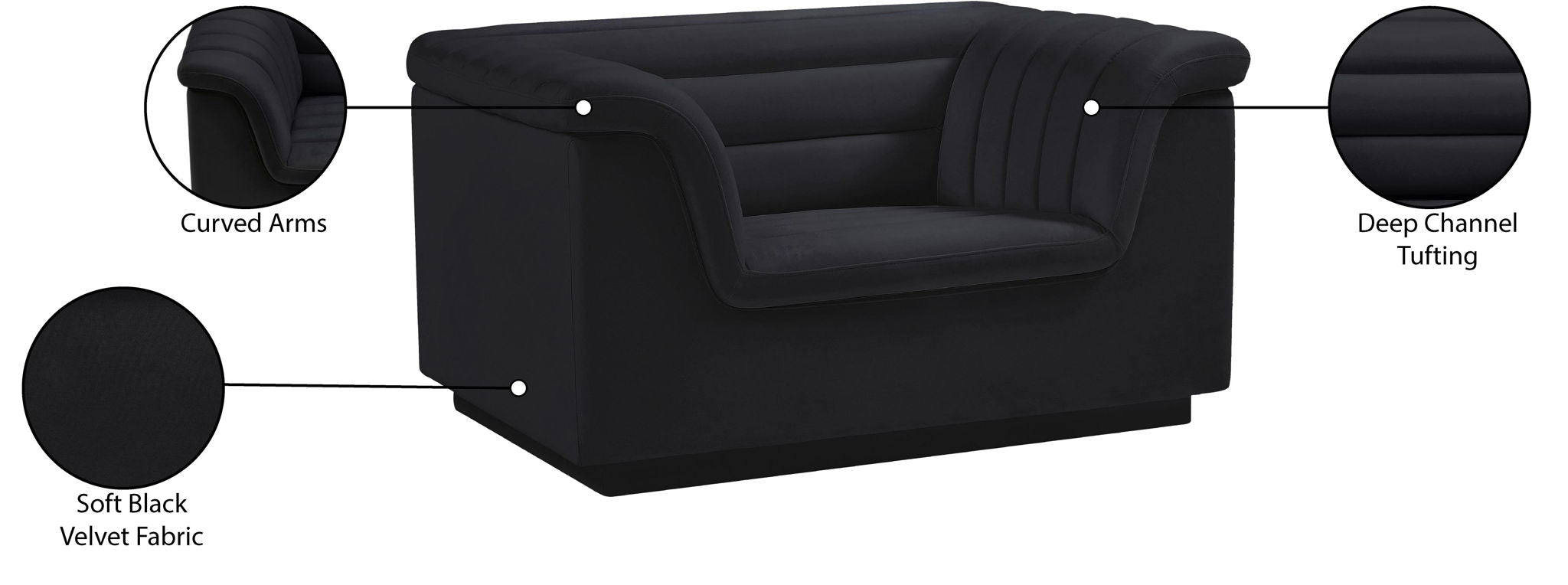 Cascade - Velvet Chair