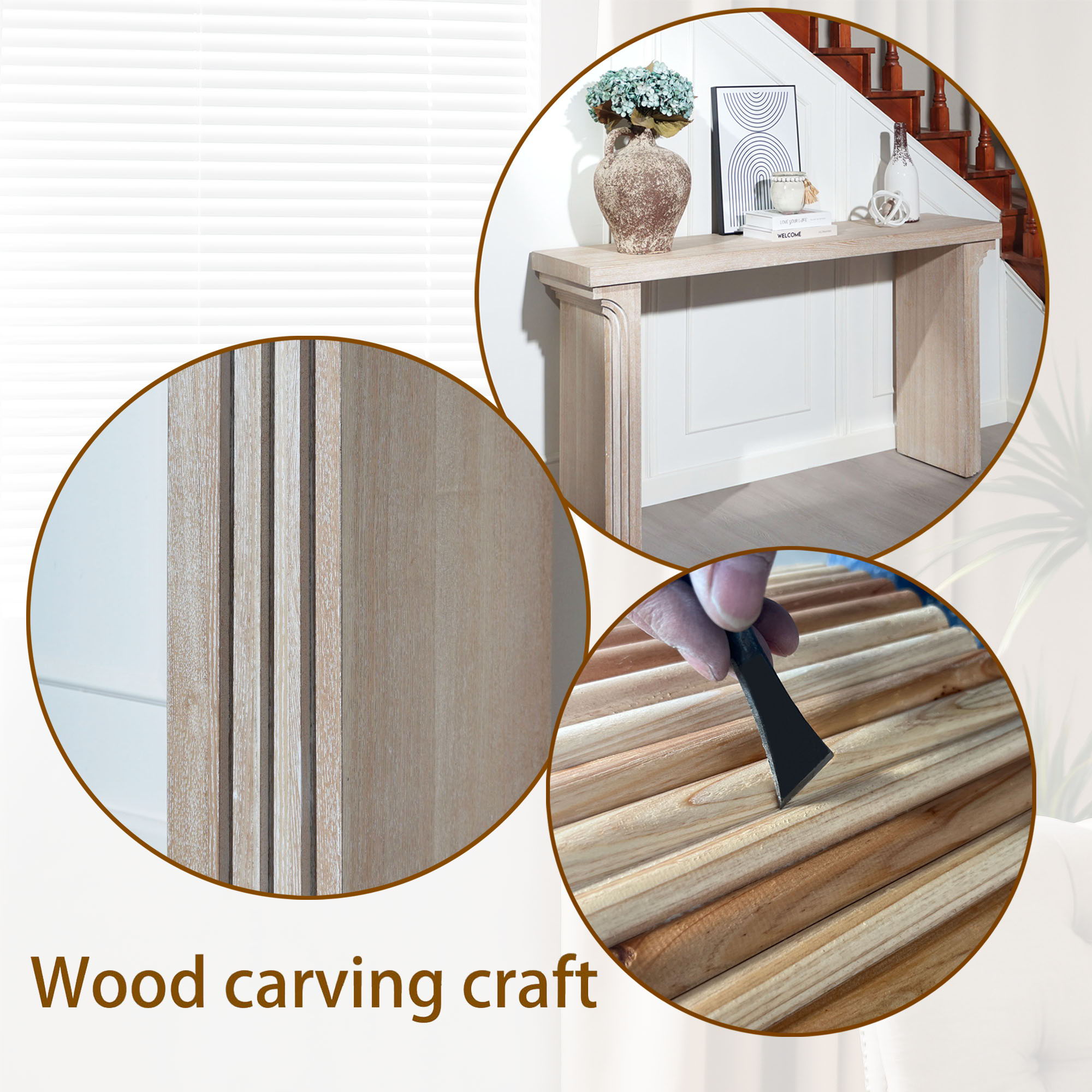 Console Table With Decorative Molding