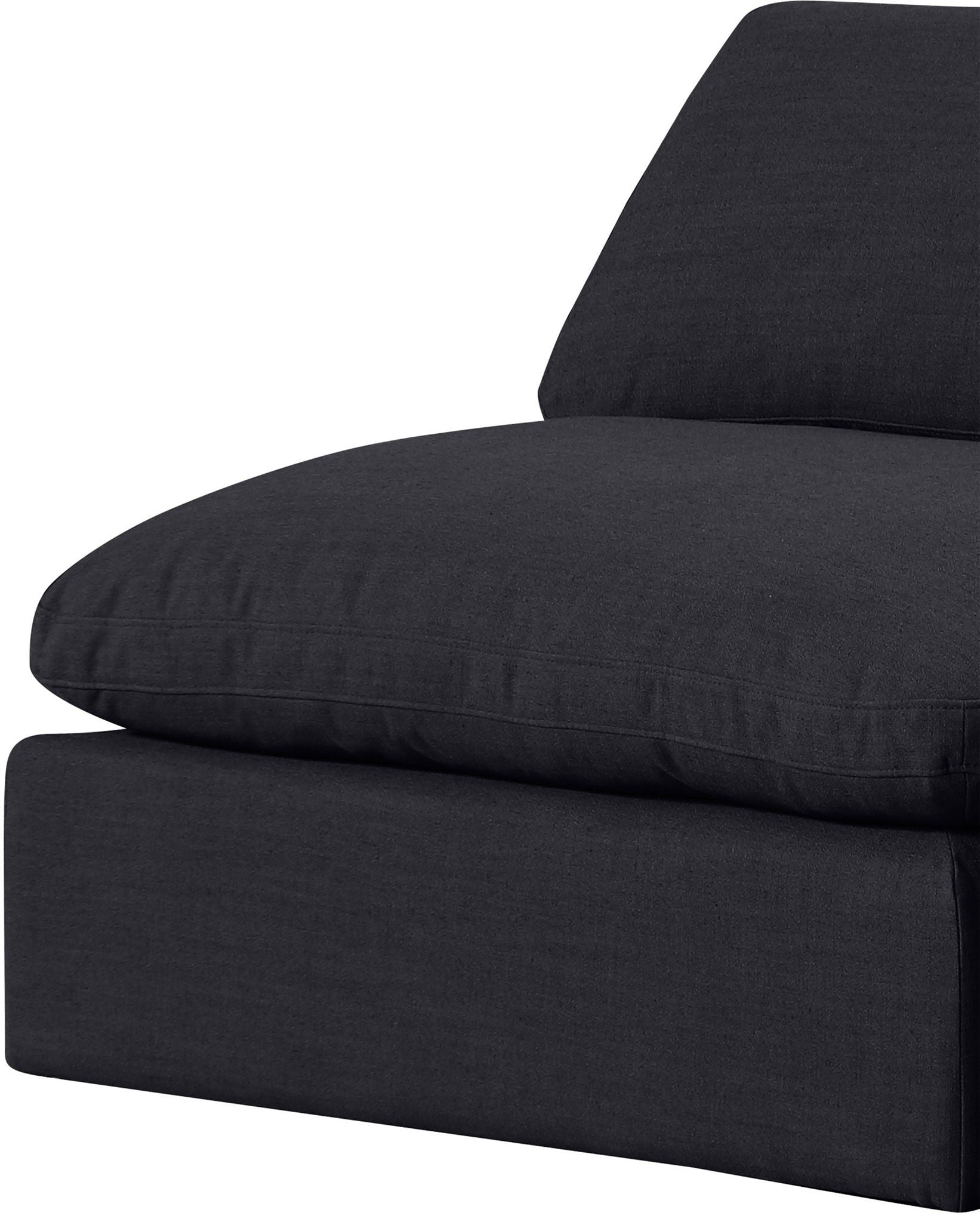 Comfy - Linen Modular Armless Sofa 3 Seats
