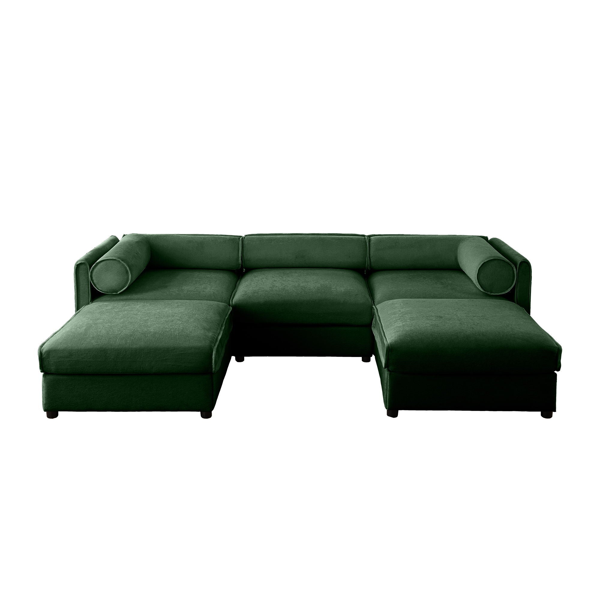 Contemporary Elegant Sofa With Storage And Ottoman