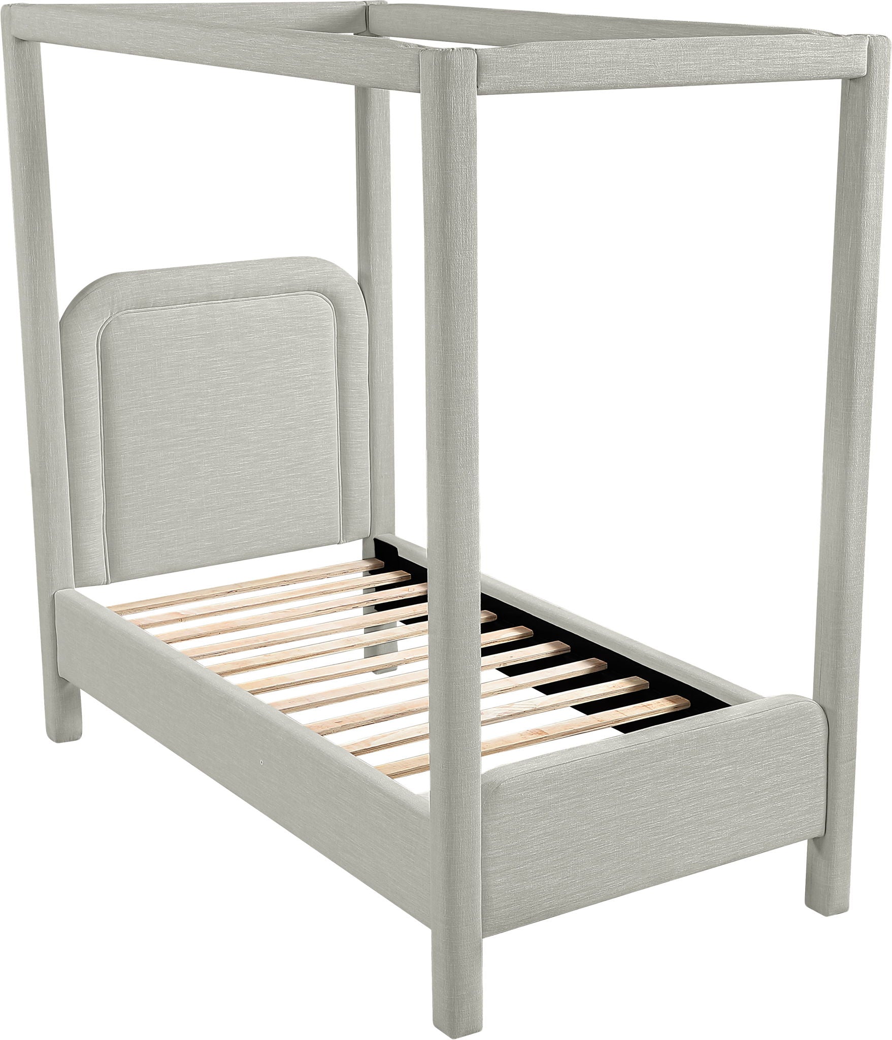 Salina - Linen Textured Fabric Upholstered Bed