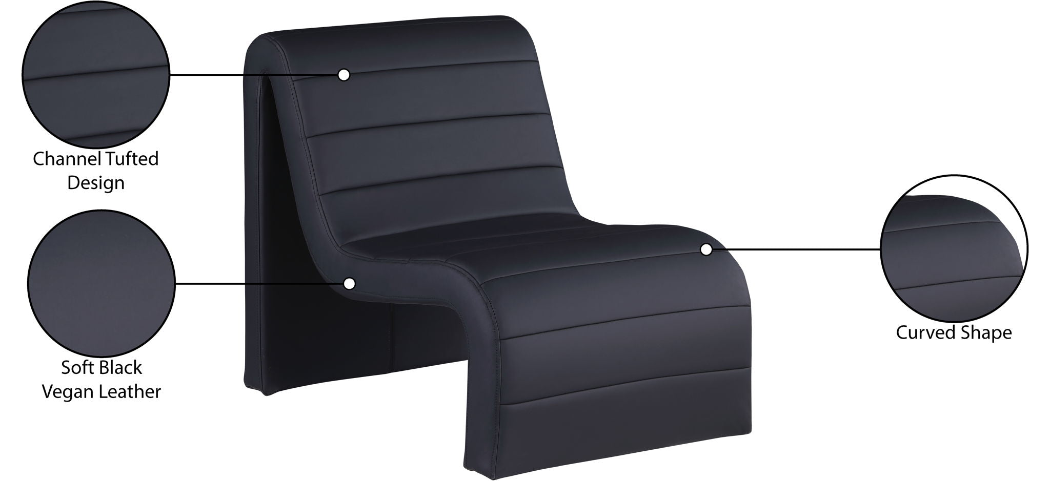 Ivy - Faux Leather Accent Chair