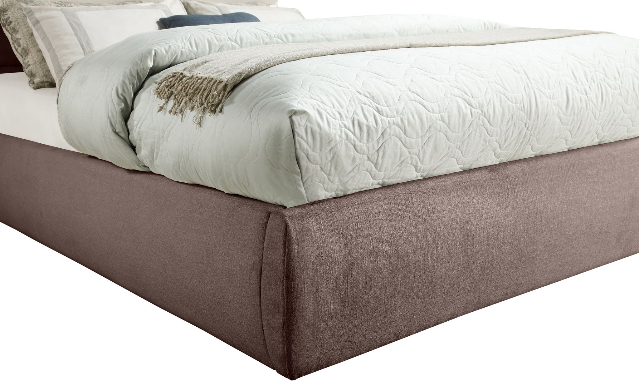 Adam - Linen Fabric Bed With 52" Headboard