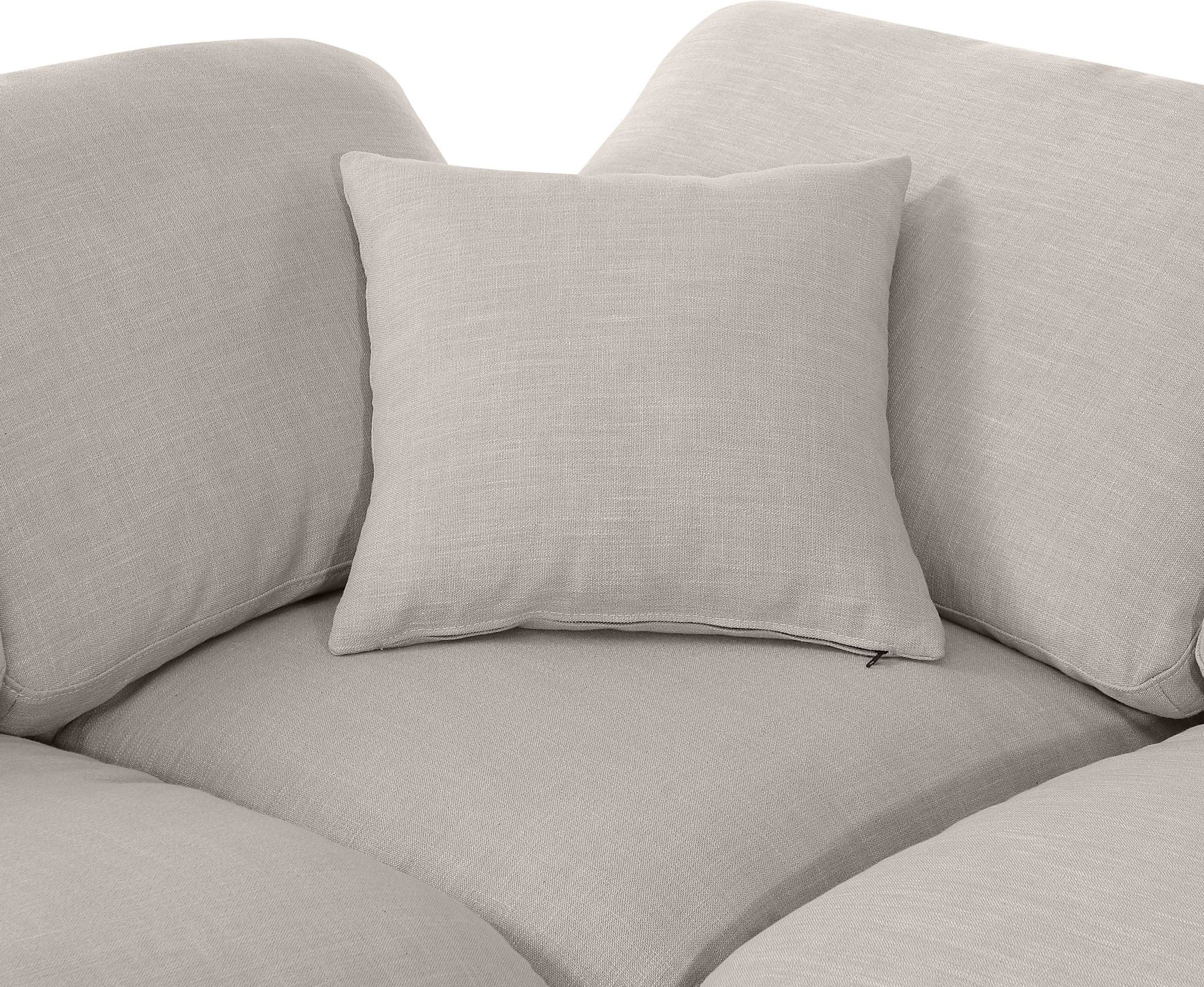 Indulge - Linen 6 Piece Modular Double Chaise Sectional