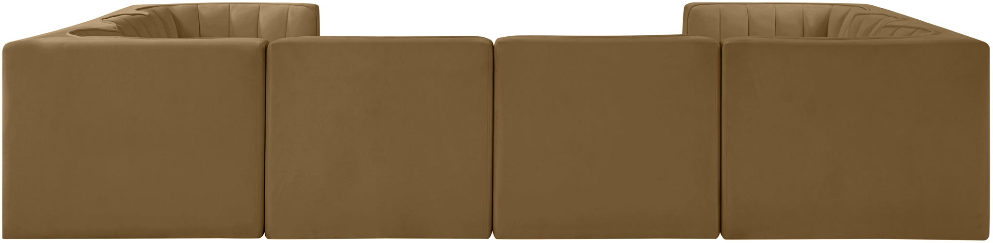 Rummi - Velvet Performance Fabric Upholstered Modular Sectional