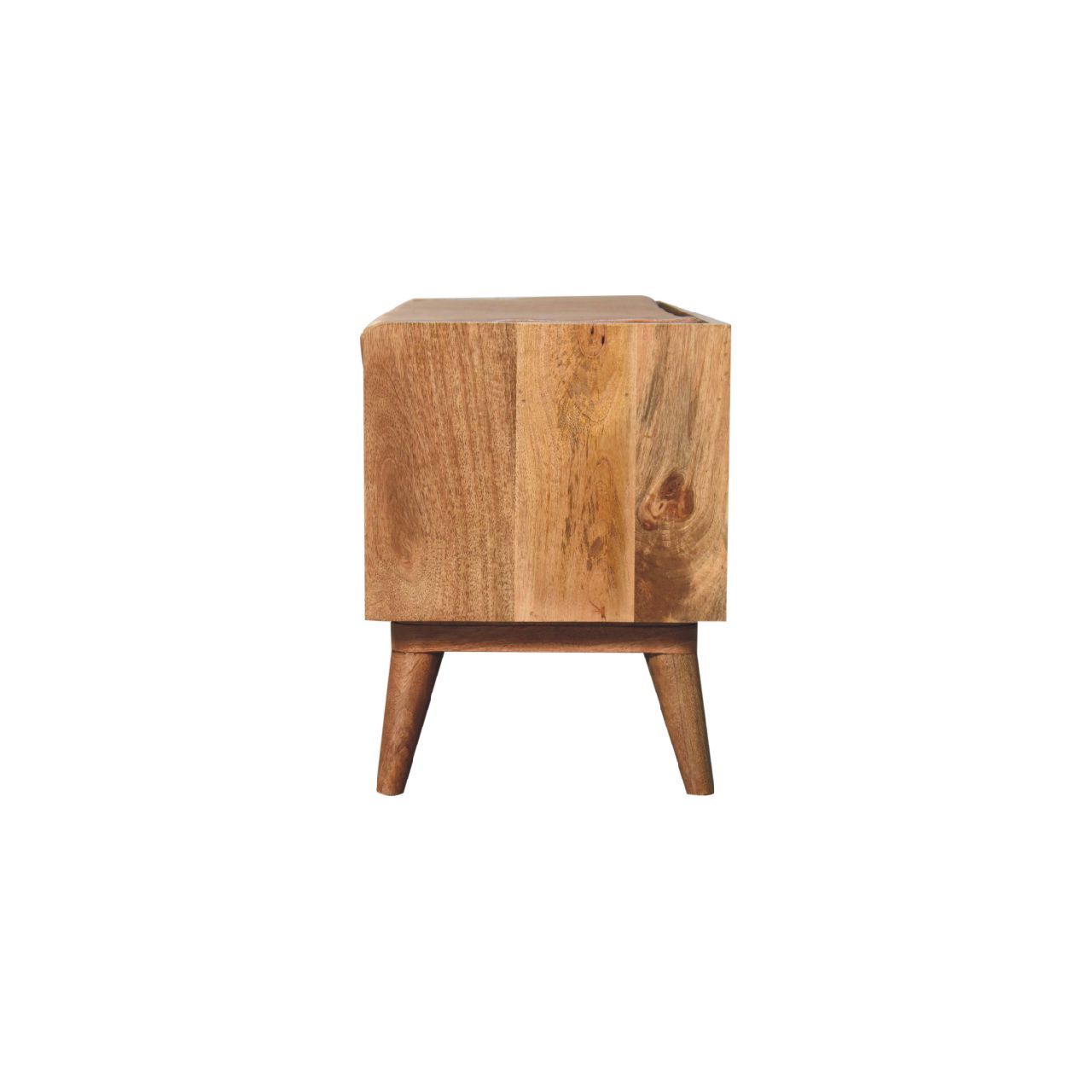 Solid Wood Bench With Upholstered Sea