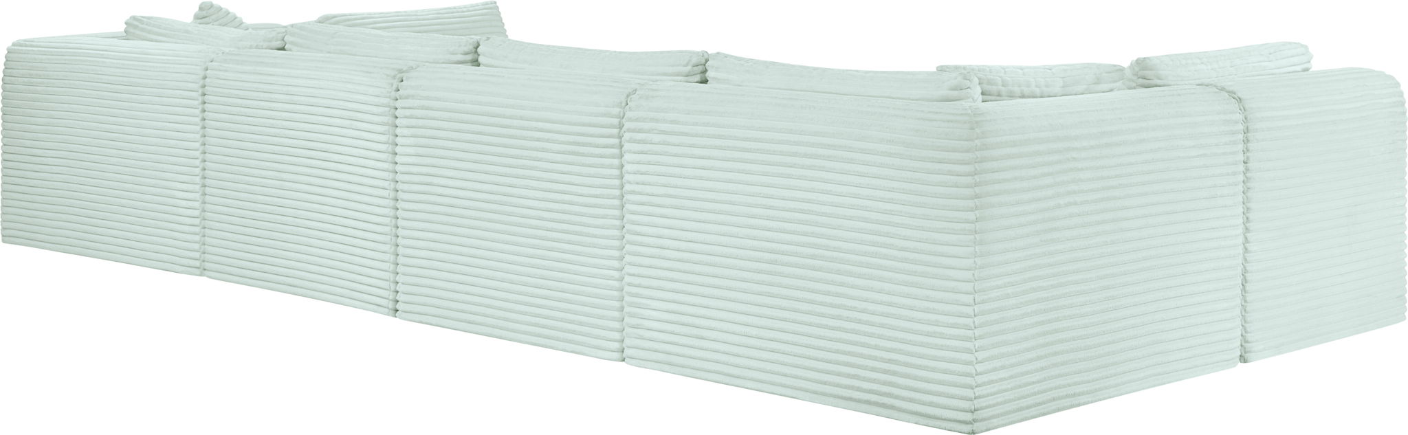 Shaggy - 6 Piece Modular U-Shaped Armless Sectional