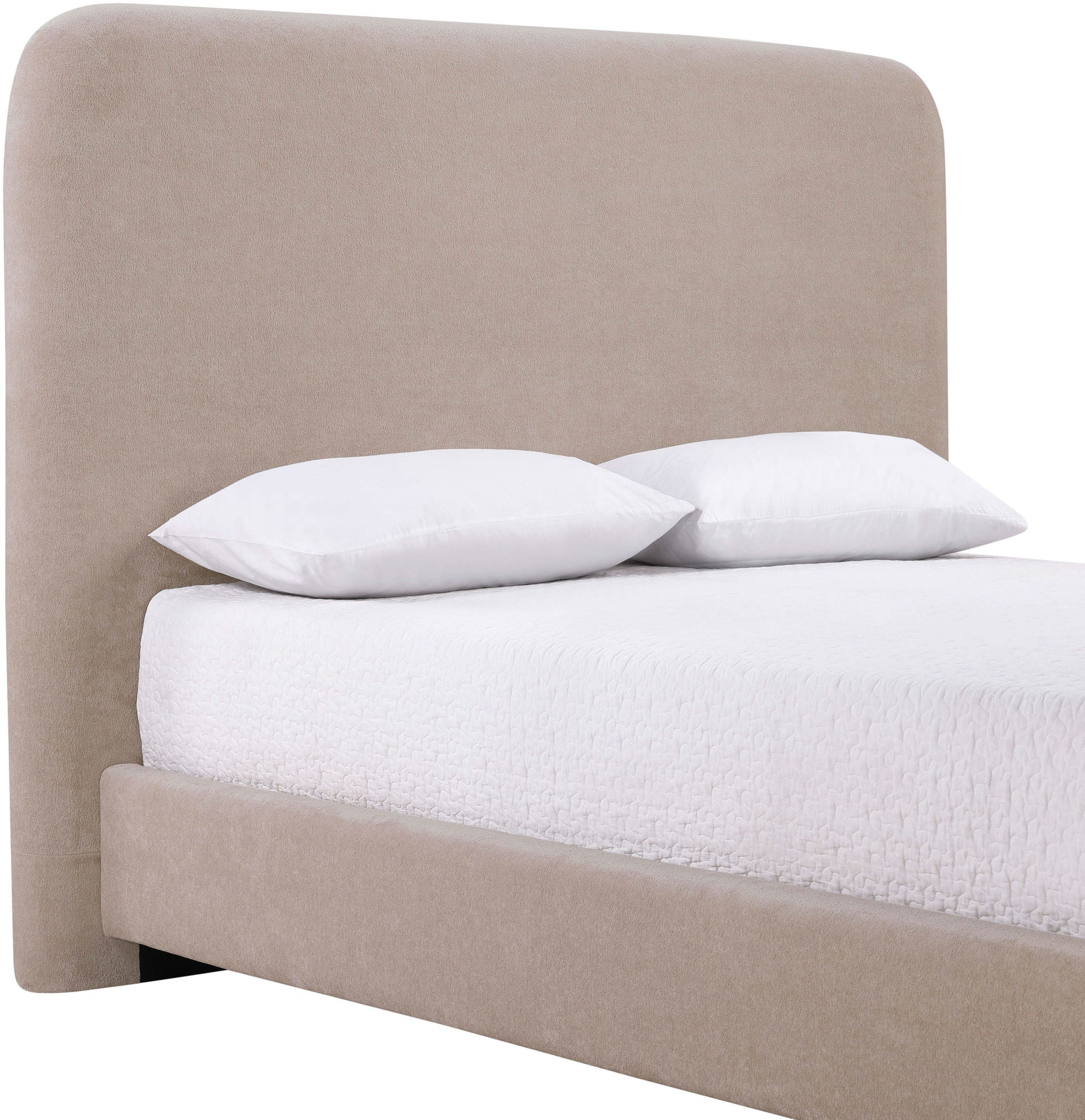 Fira - Chenille Fabric Upholstered Bed