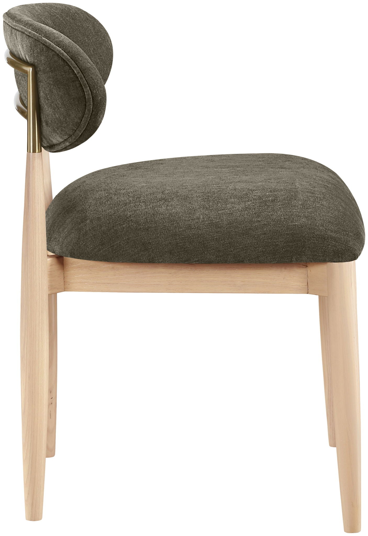 Riccio - Fabric Dining Side Chair (Set of 2) - Natural Frame