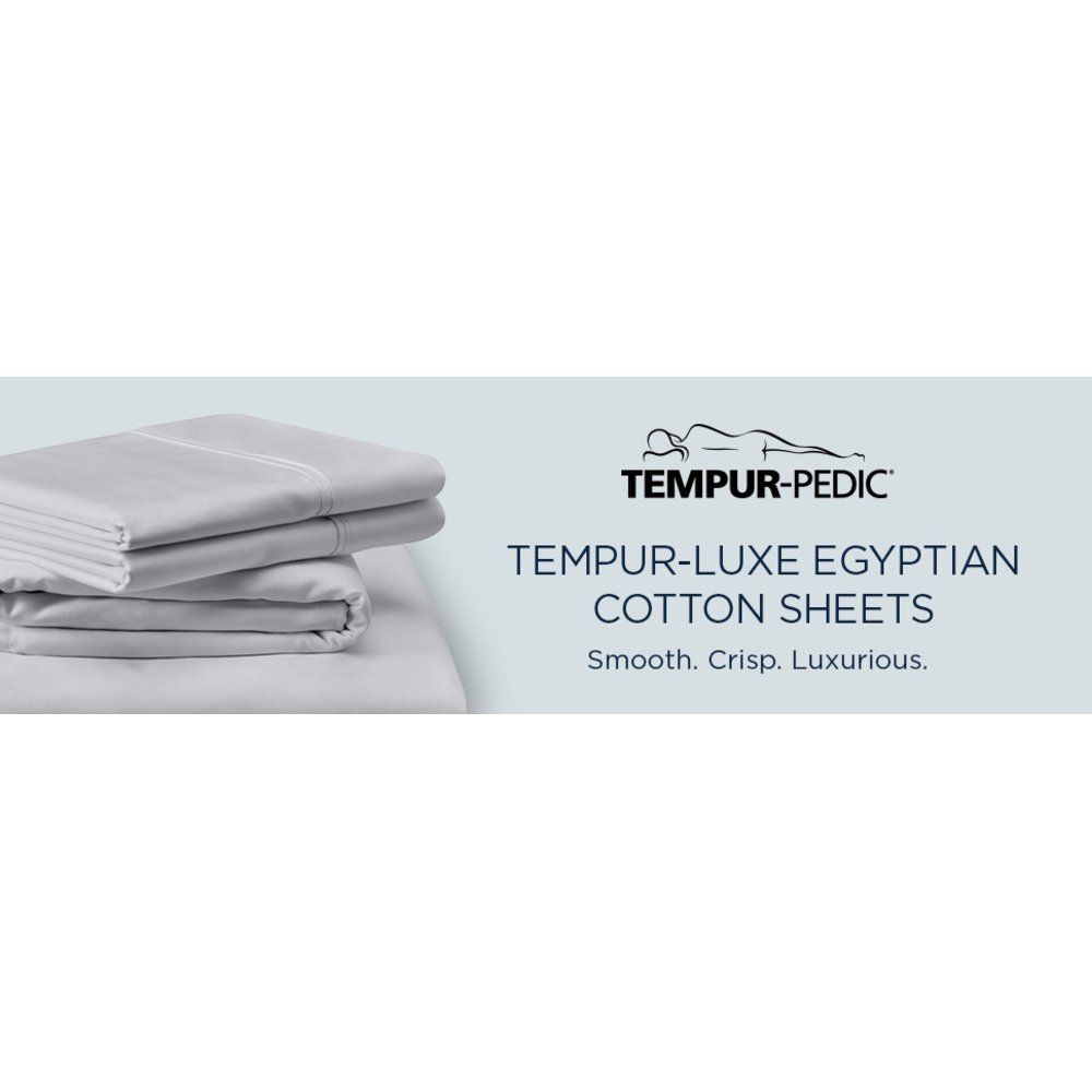 Linens - Tempur Luxe Egyptian Cotton Sheet Set - Silver Mist