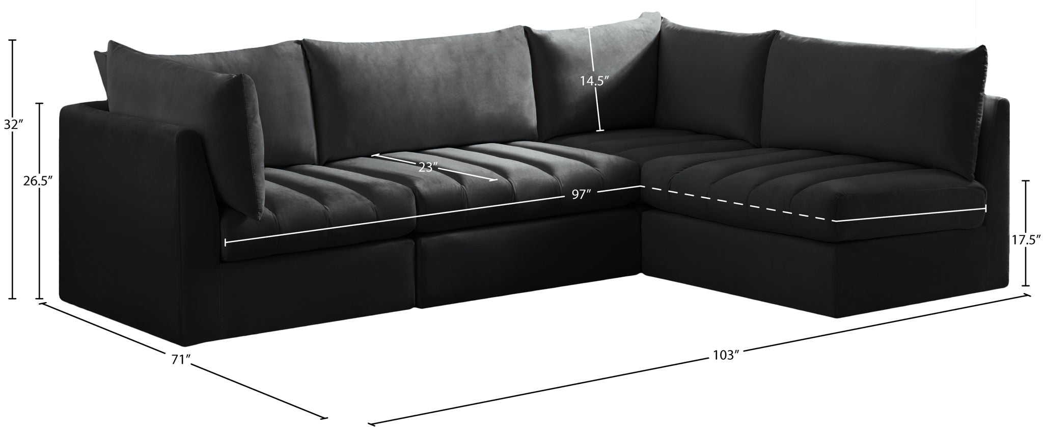Jacob - 4 Pc. Modular Sectional