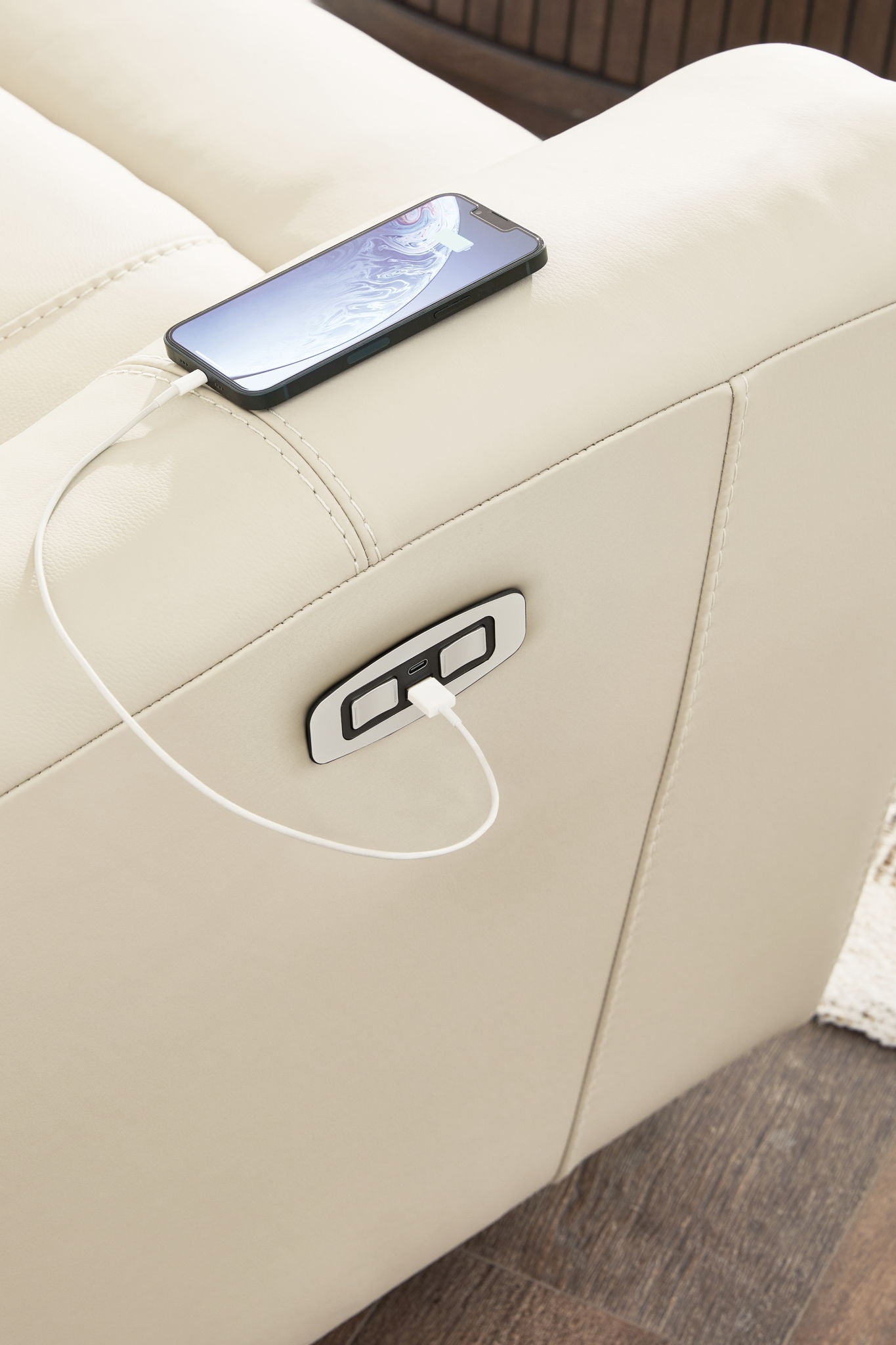 Dahlmoore - Power Rocker Recliner - Almond