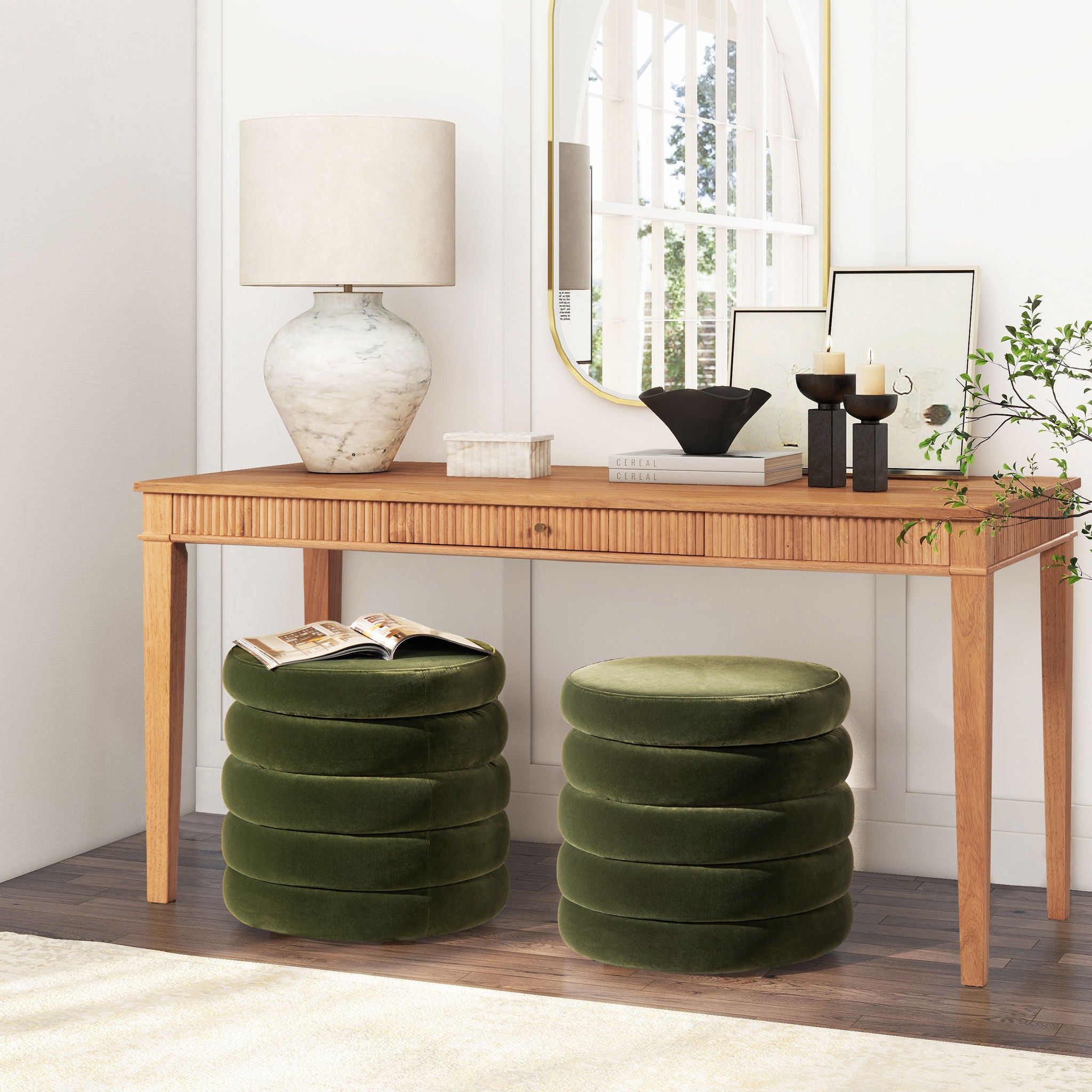 Fuji - Oversized Round Storage Ottoman