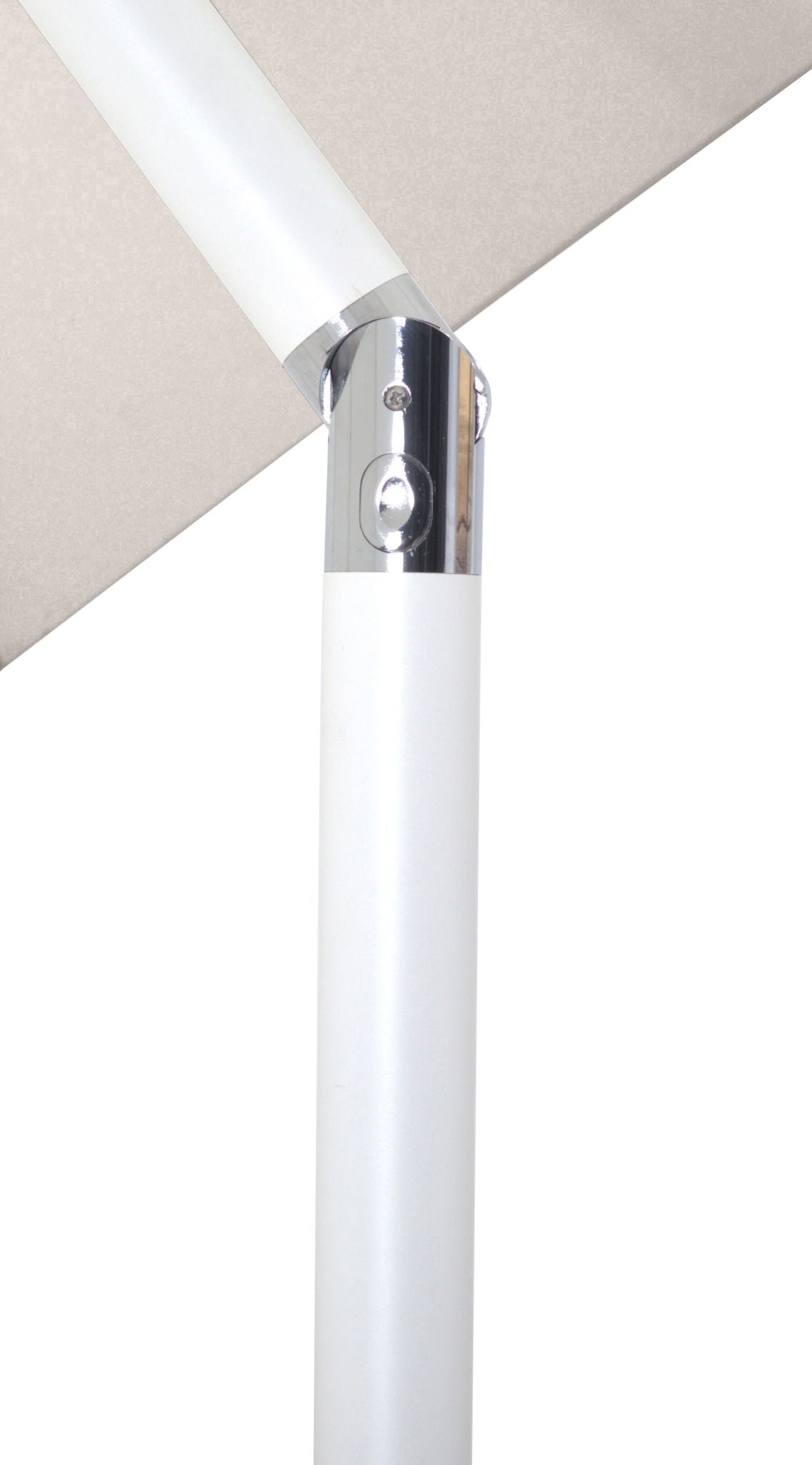 Amalfi - Patio Umbrella - Light Brown Base / White Pole