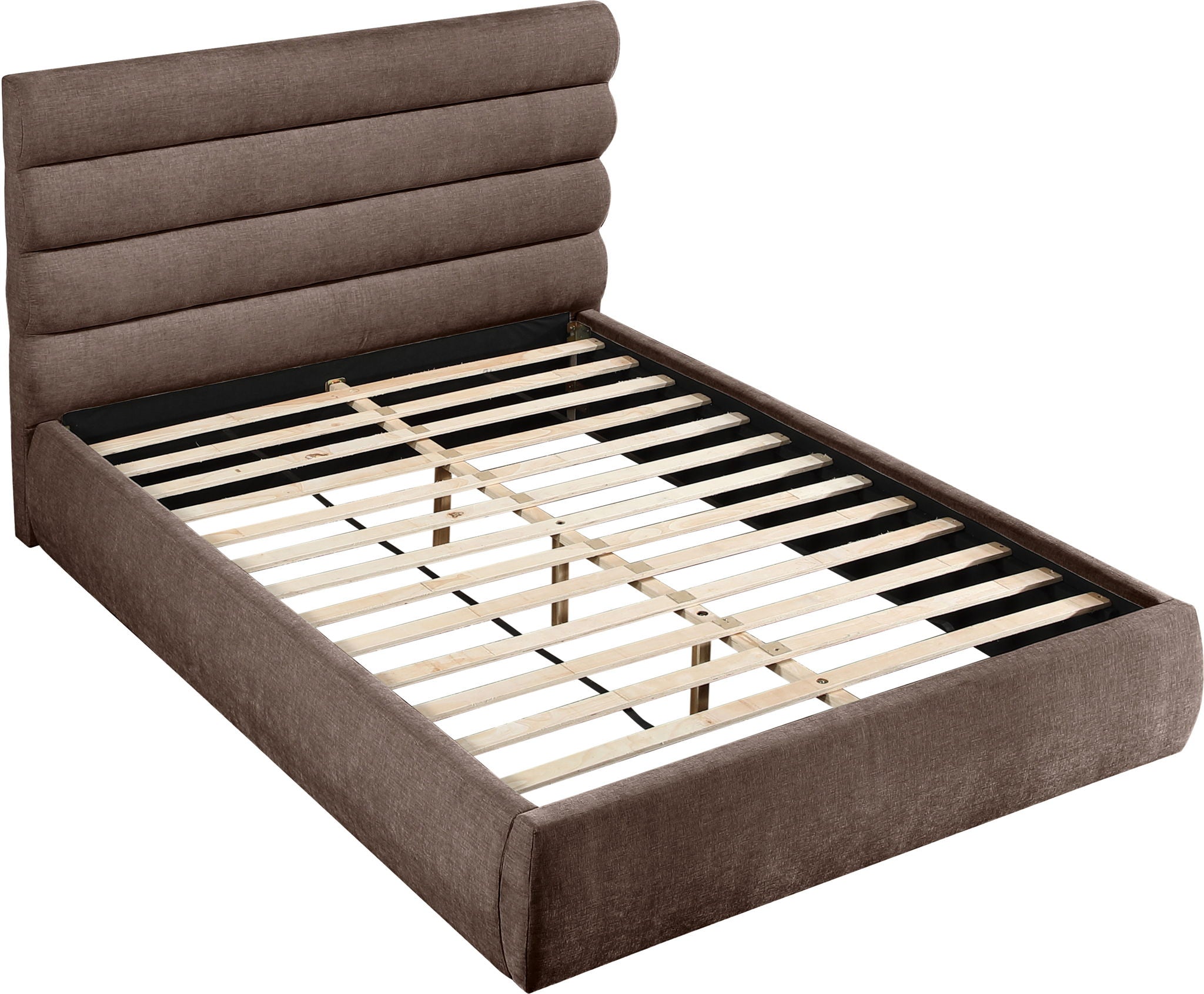 Adam - Chenille Fabric Bed With 52" Headboard