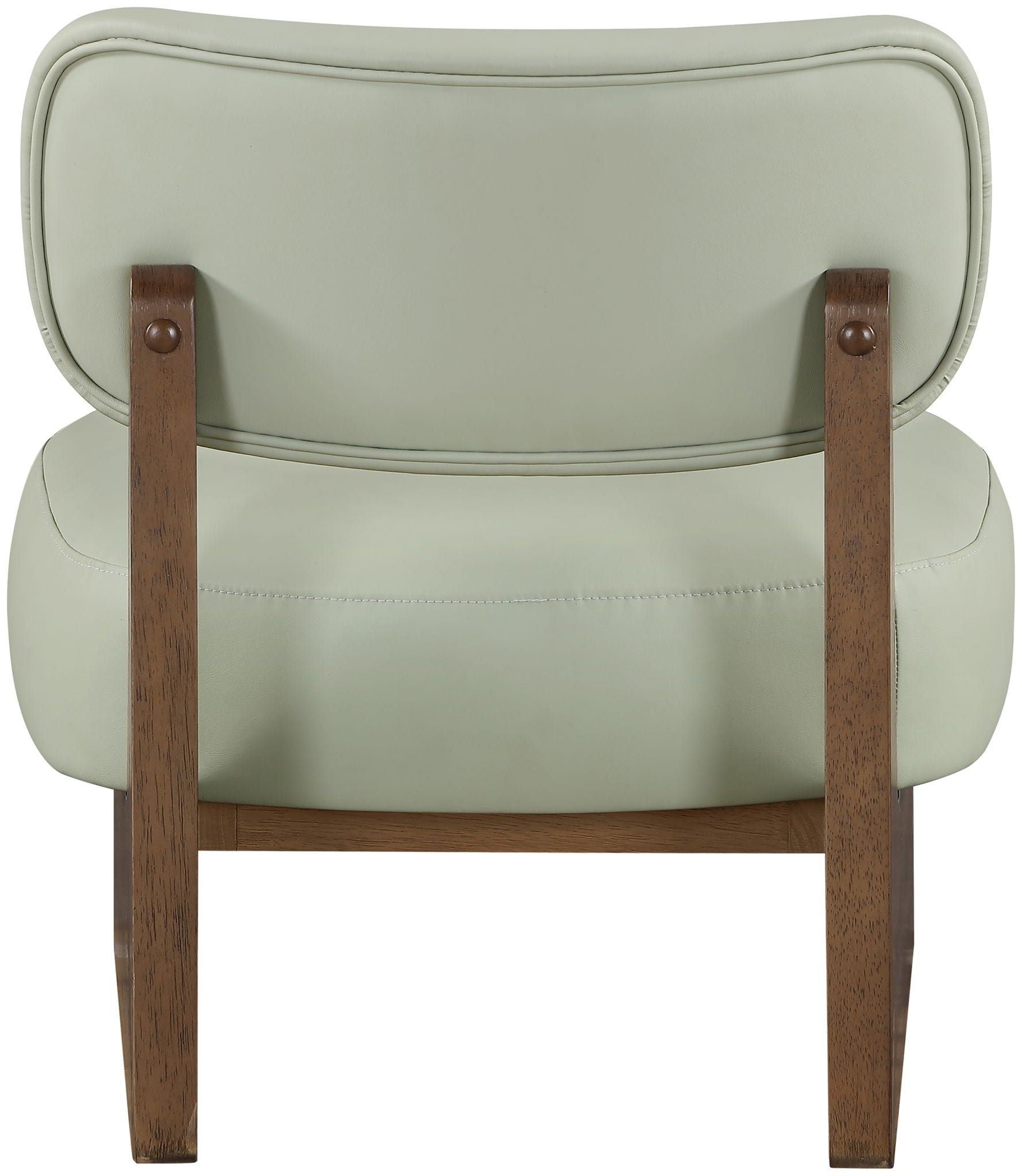 Vetra - Vegan Leather Upholstered Accent Chair With Brown Base