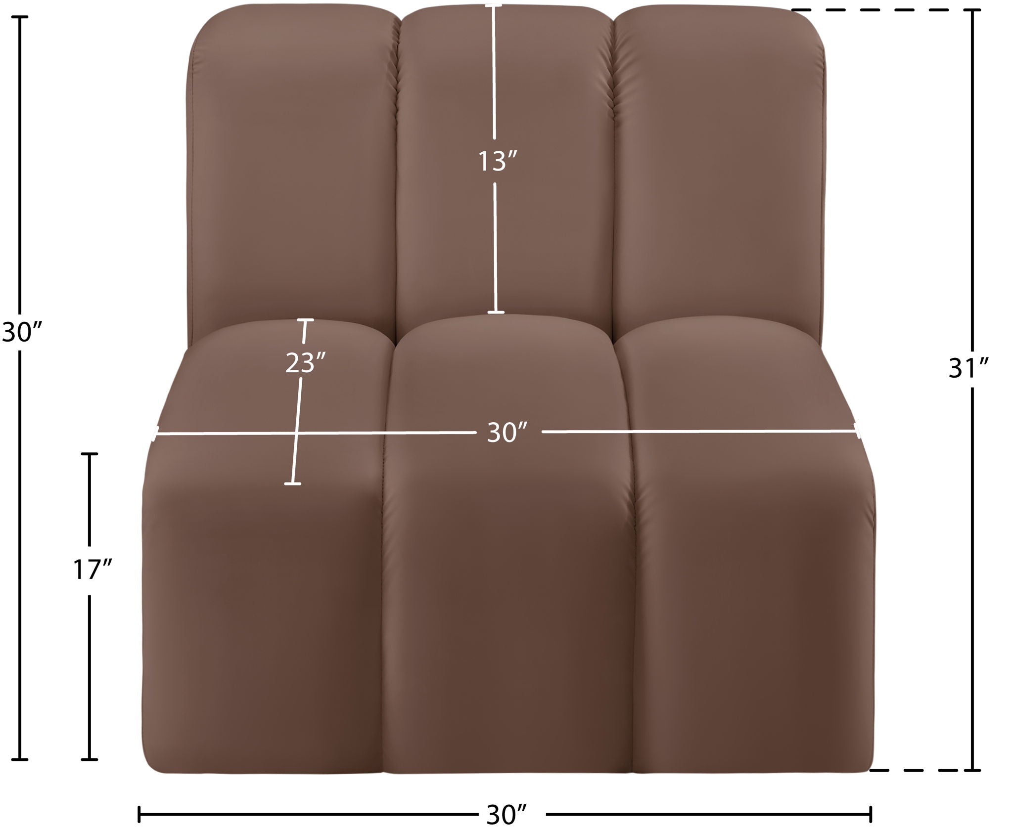Arc - Faux Leather Straight Chair