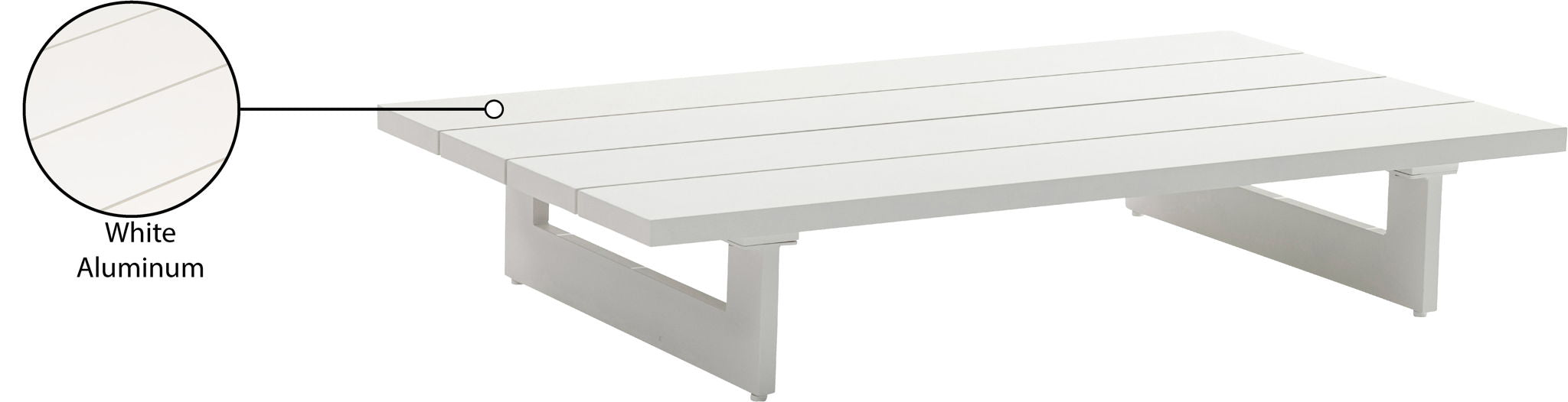 Maldives - Metal Patio Coffee Table
