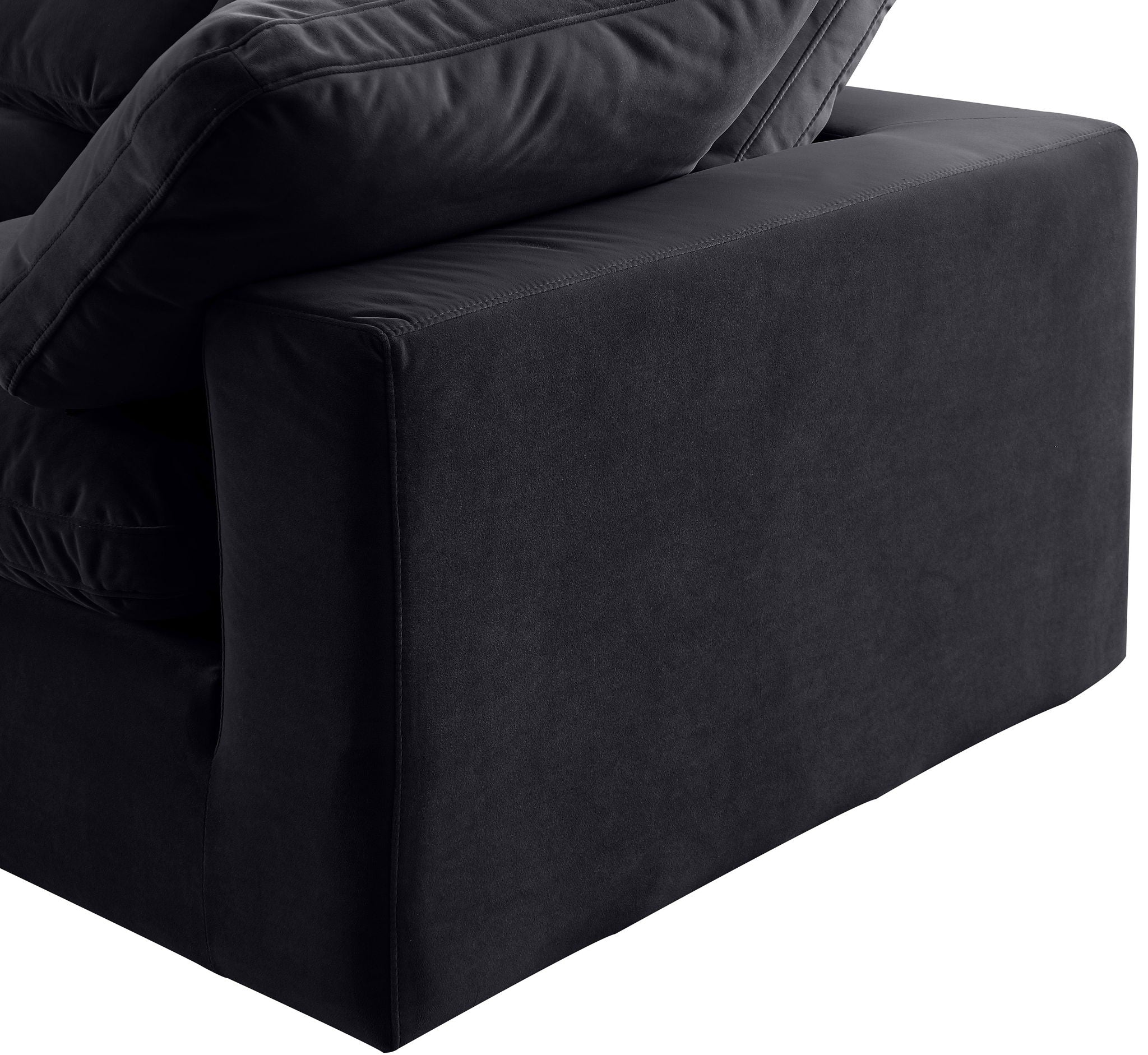 Comfy - 7 Piece Velvet Modular Sectional With Chaise