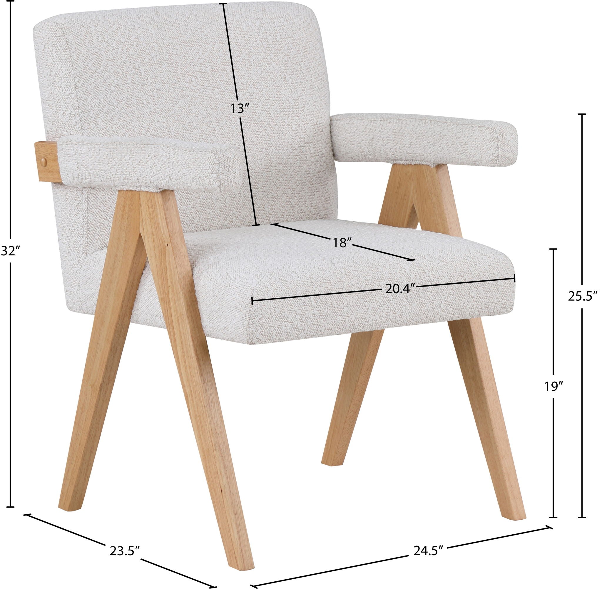 Woodloch - Accent Chair With Natural Frame