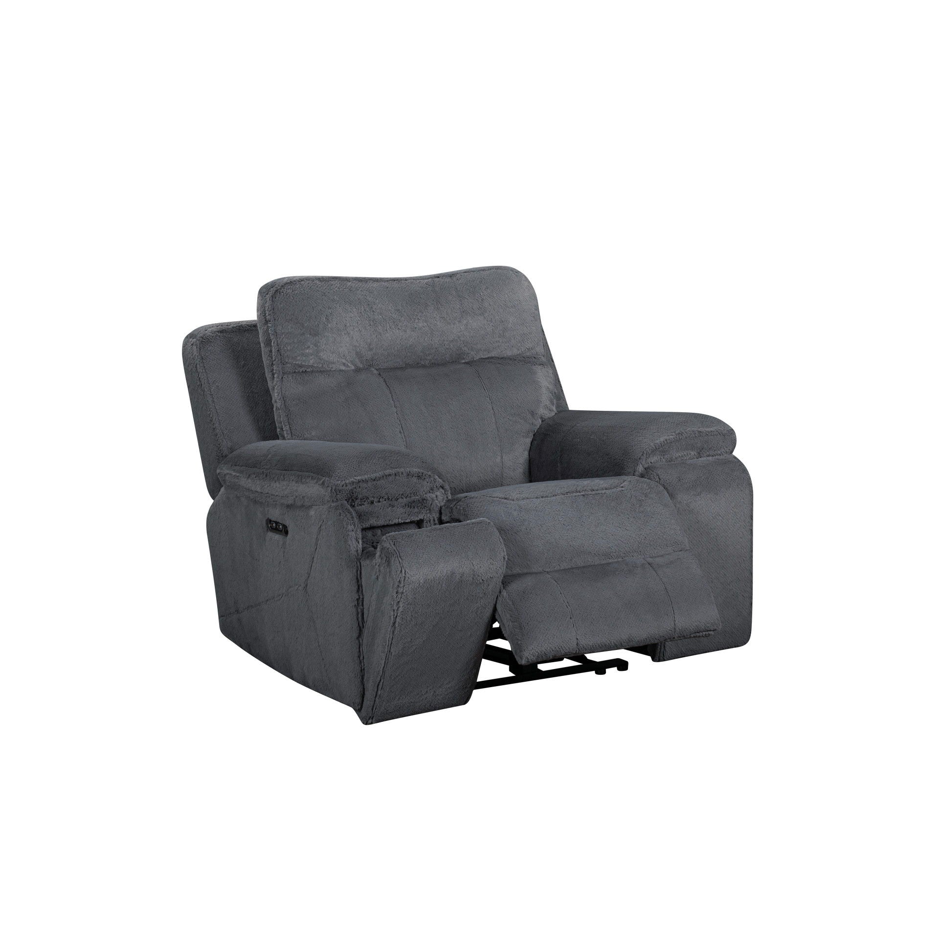 Teddy - Recliner With Power Headrest & Footrest - Gray