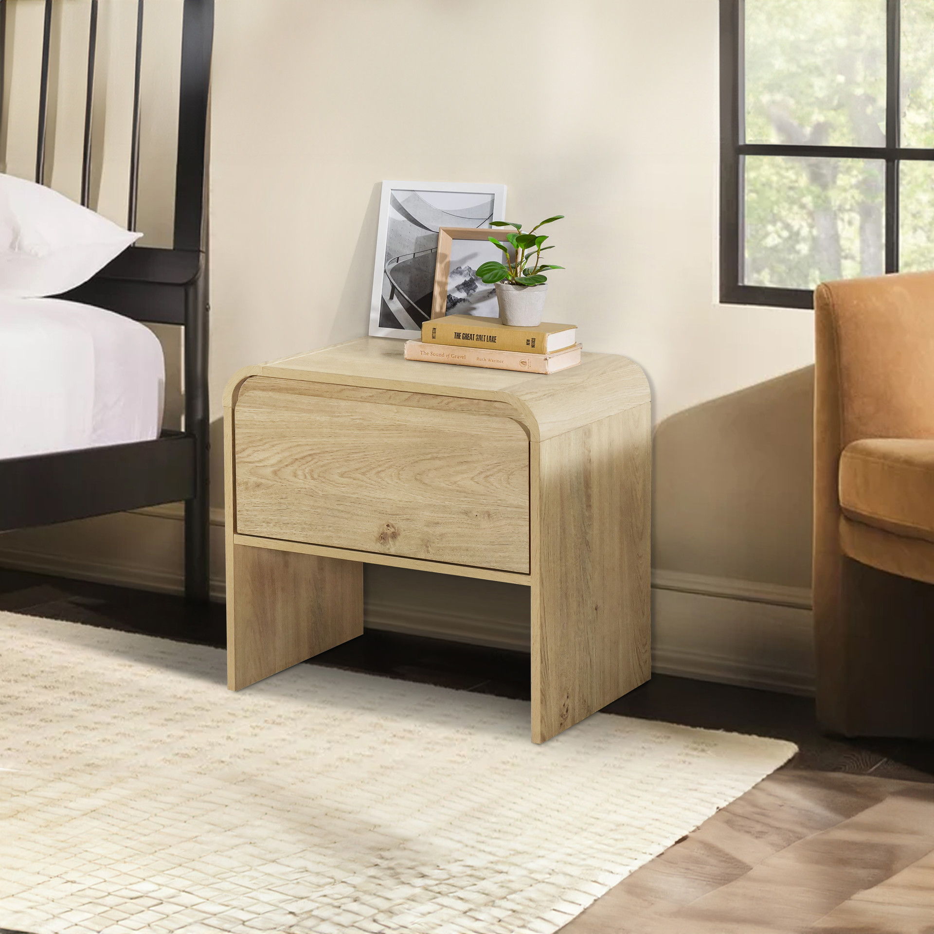 Mara - One Drawer End Table / Bedside Table