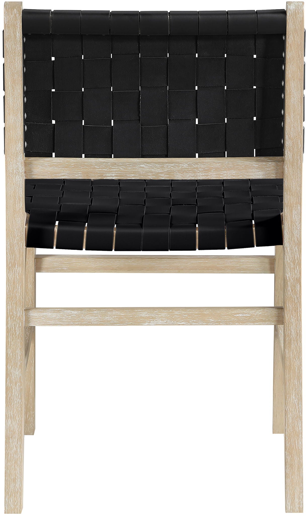 Entwine - Vegan Leather Upholstered Dining Chair - Painted Natural