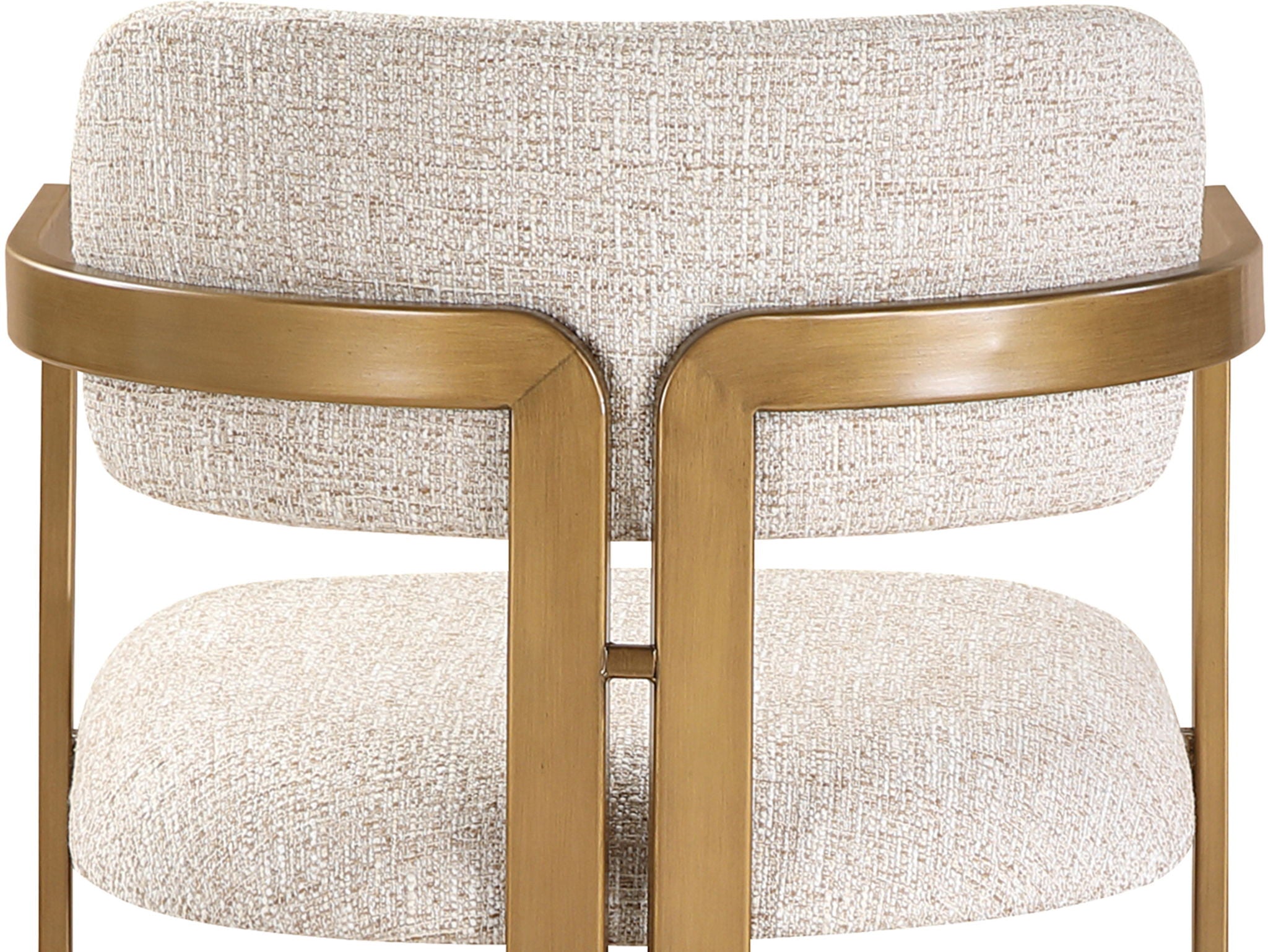 Aurum - Linen Textured Fabric Upholstered Counter Stool
