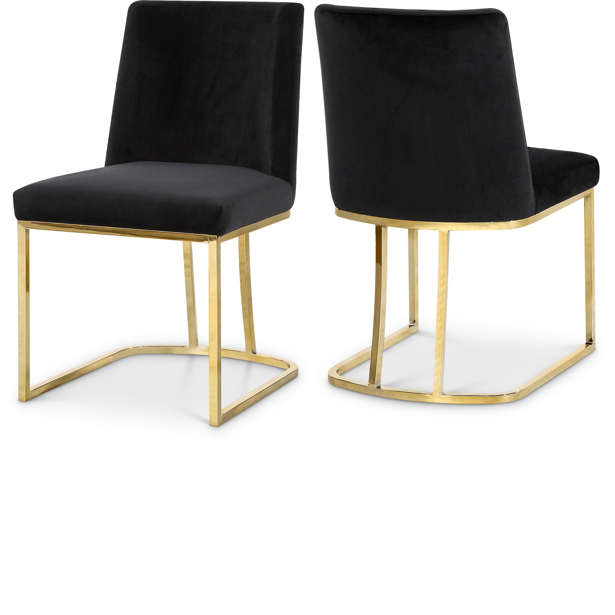 Heidi - Dining Chair with Gold Legs (Set of 2)