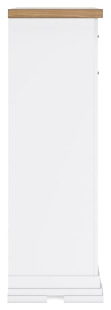 Ashbryn - Five Drawer Chest - White / Natural