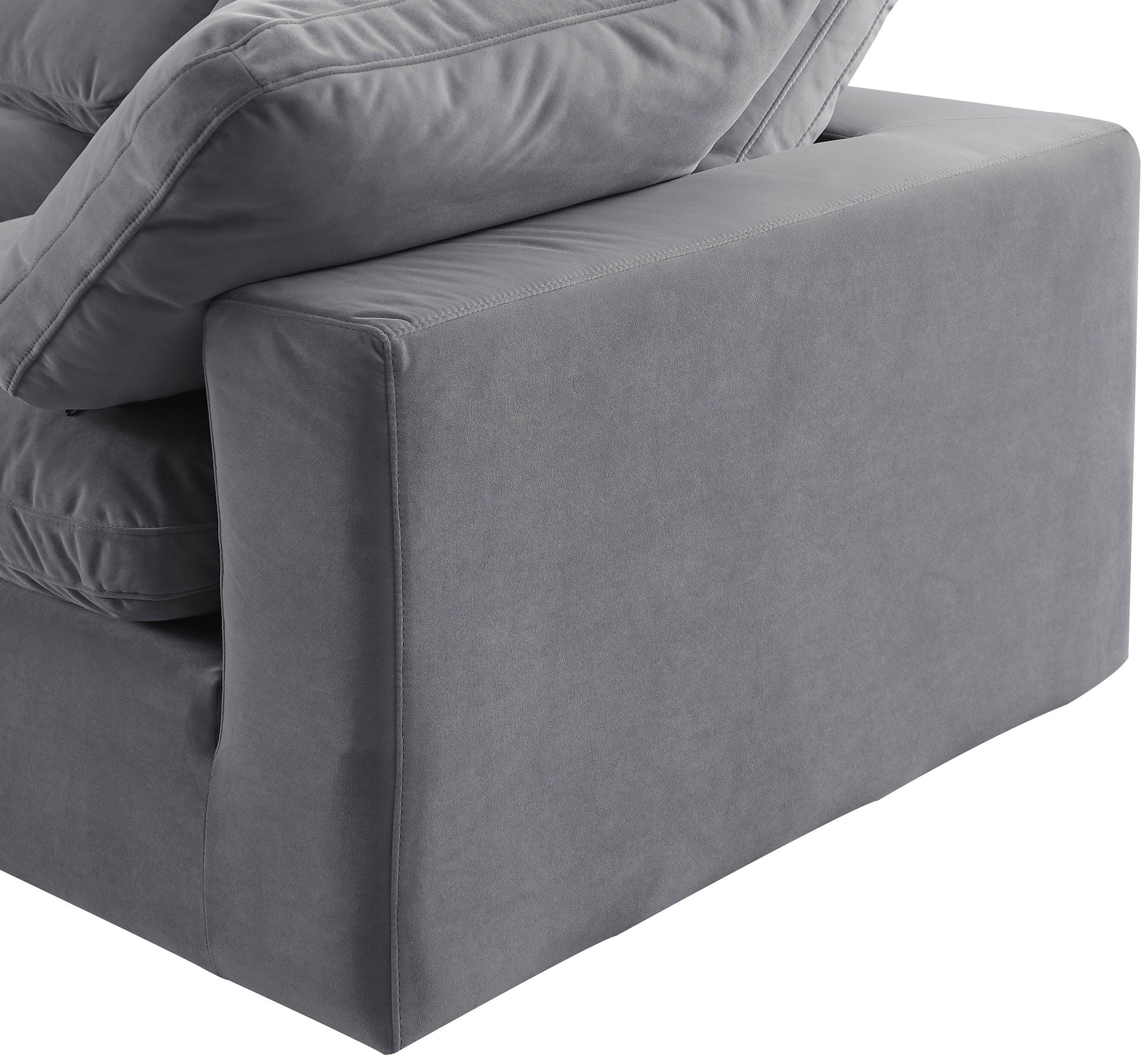 Comfy - 6 Piece Velvet Modular Corner Sectional