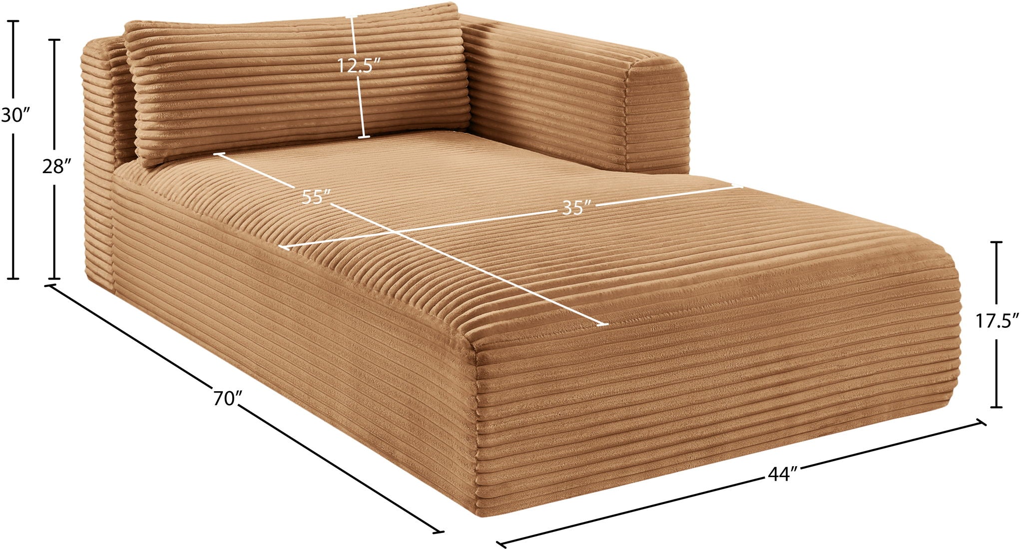 Shaggy - Fabric Chaise