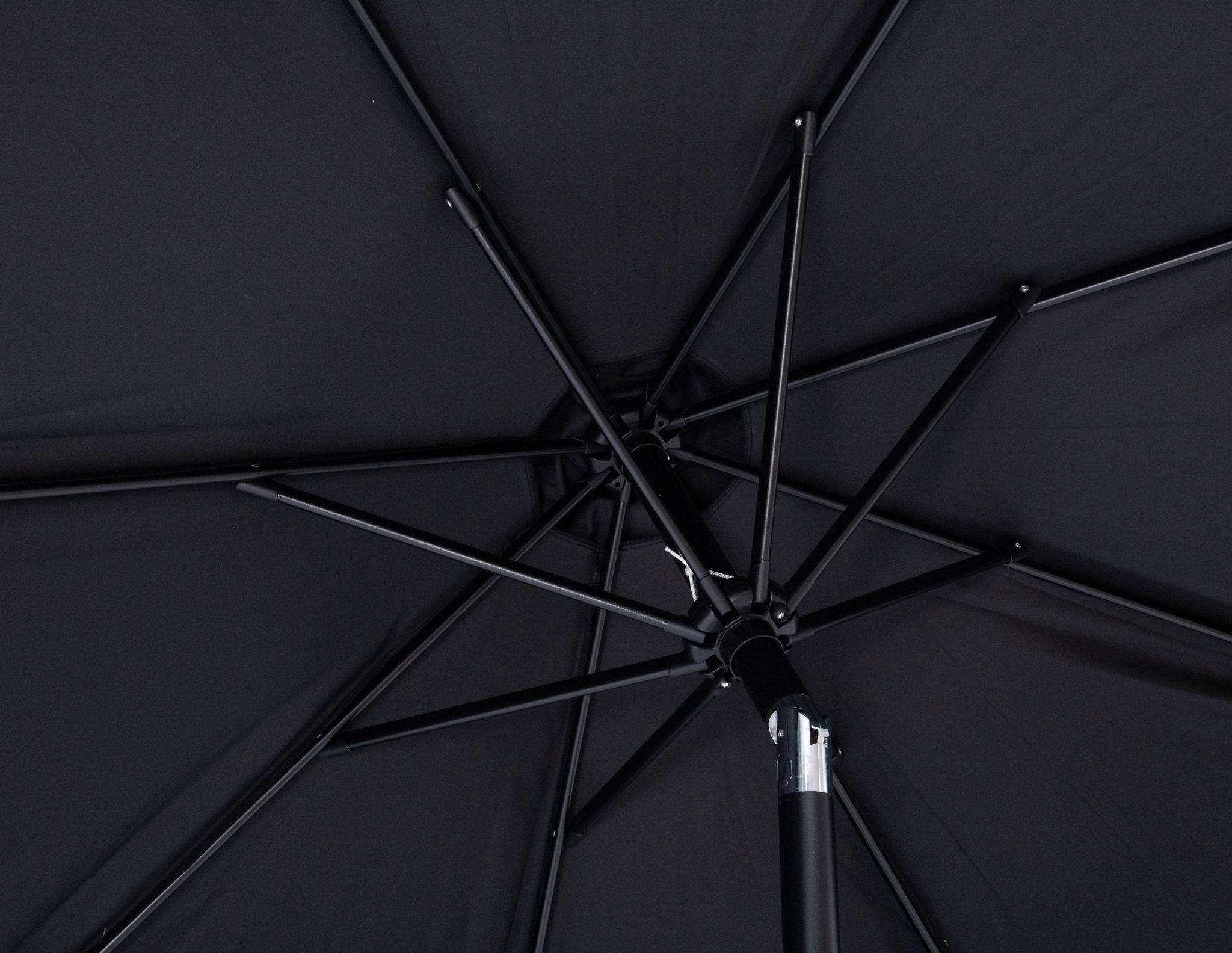 Amalfi - Patio Umbrella - White Base / Black Pole