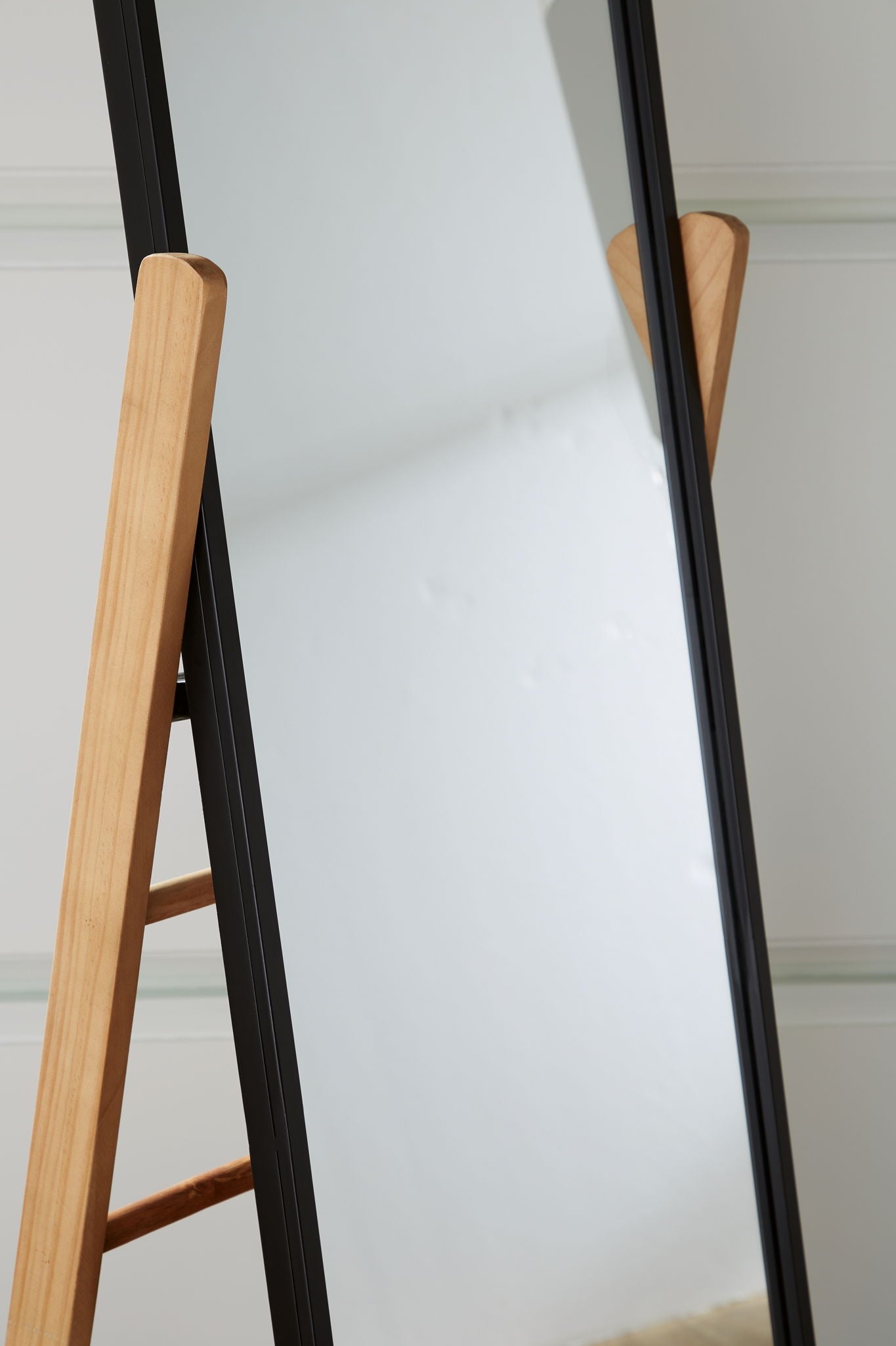 Bronick - Floor Mirror - Black / Brown