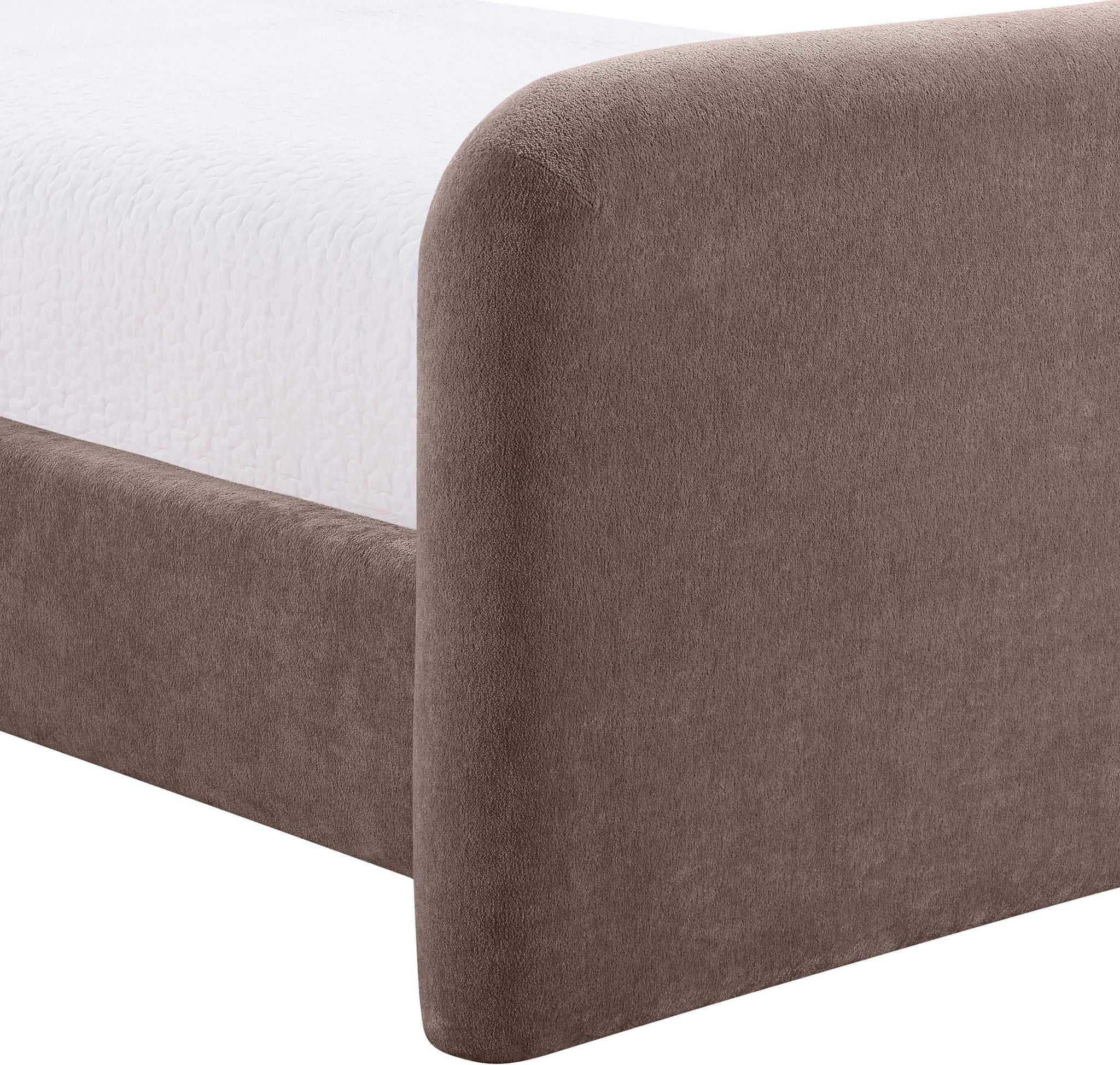 Fira - Chenille Fabric Upholstered Bed