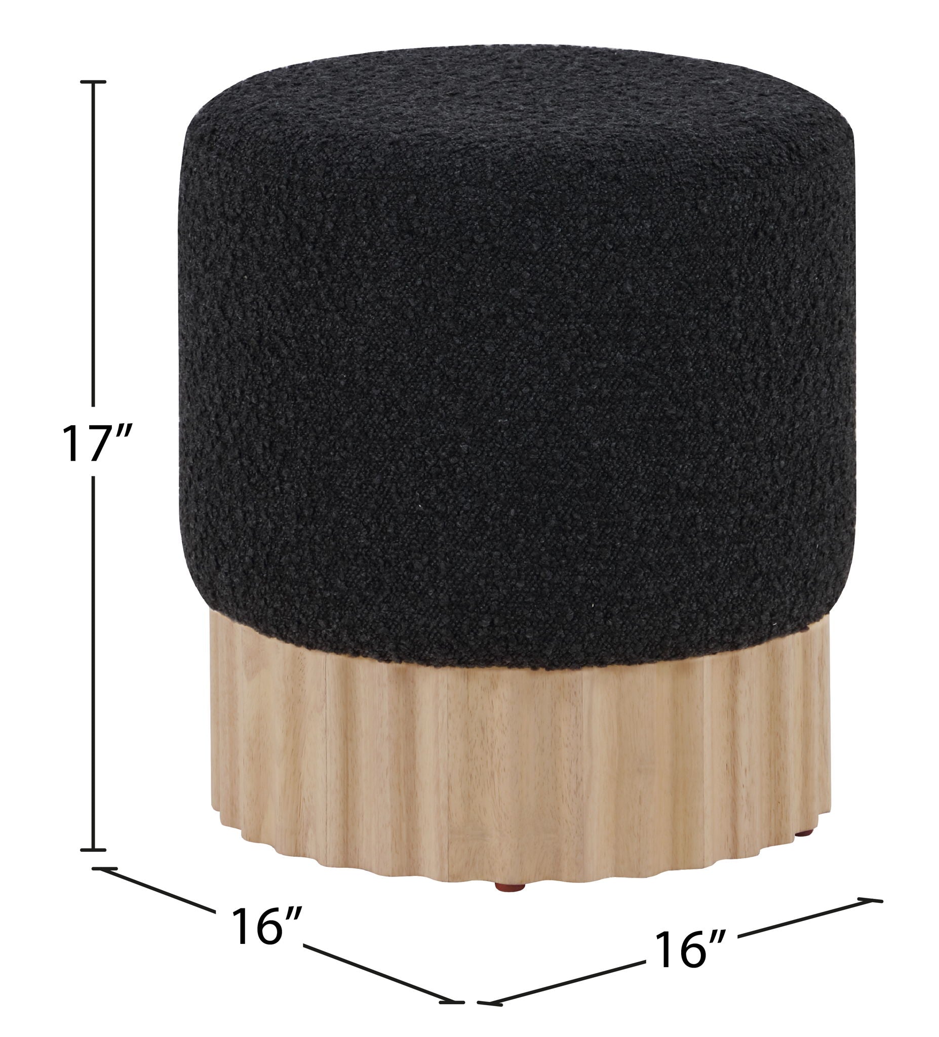 Veranda - Ottoman / Stool With Natural Base