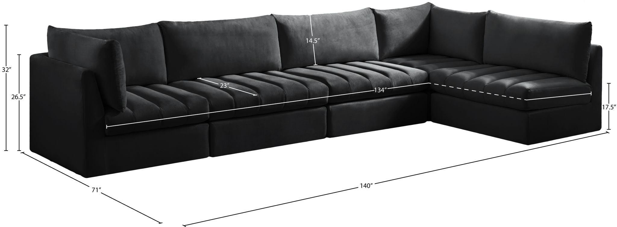 Jacob - 5 Pc. Modular Sectional