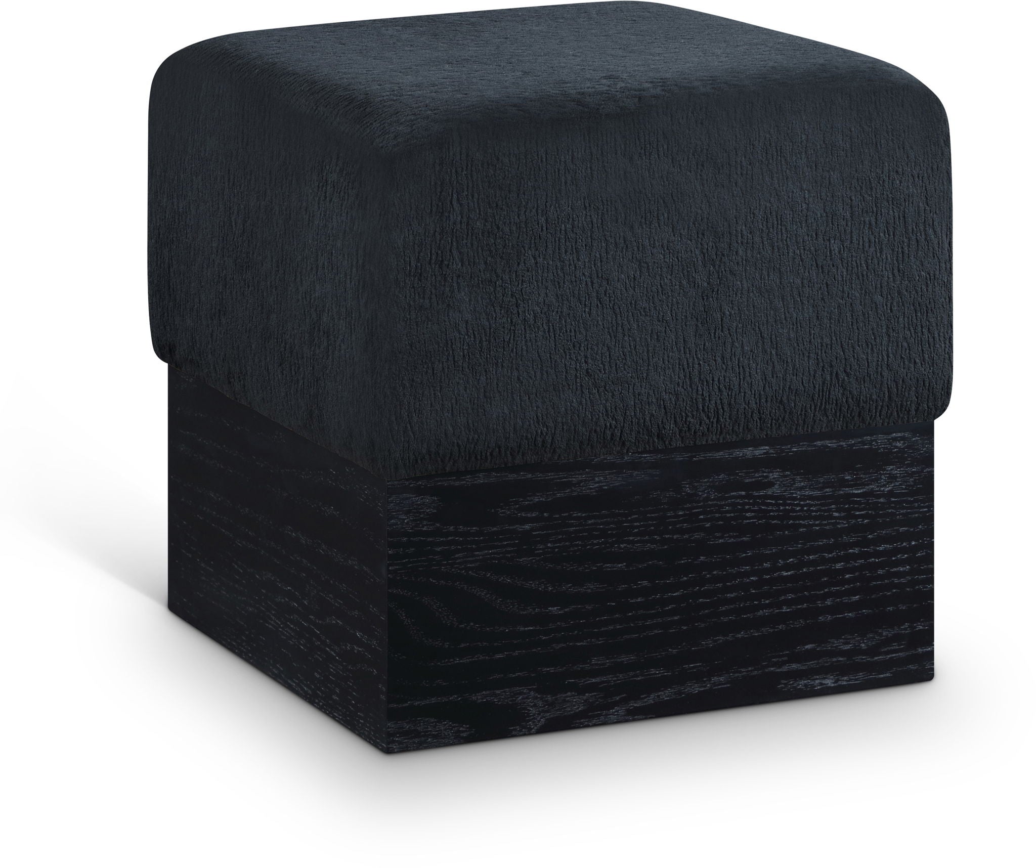 Havre - Ottoman / Stool With Black Base