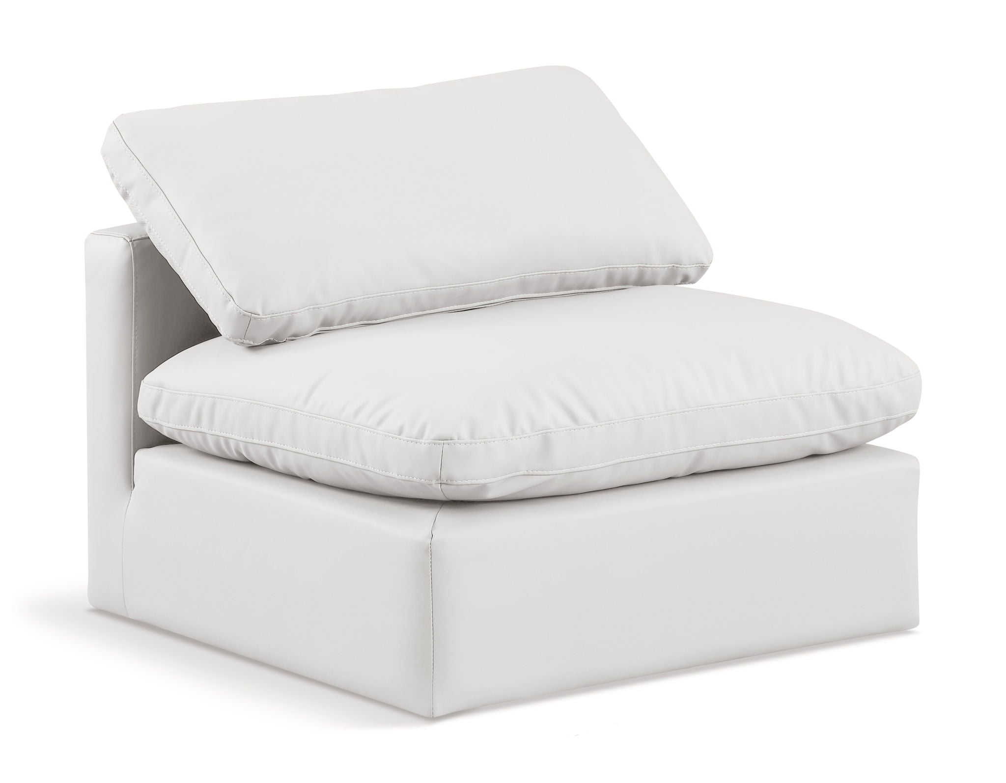 Indulge - Faux Leather Armless Chair